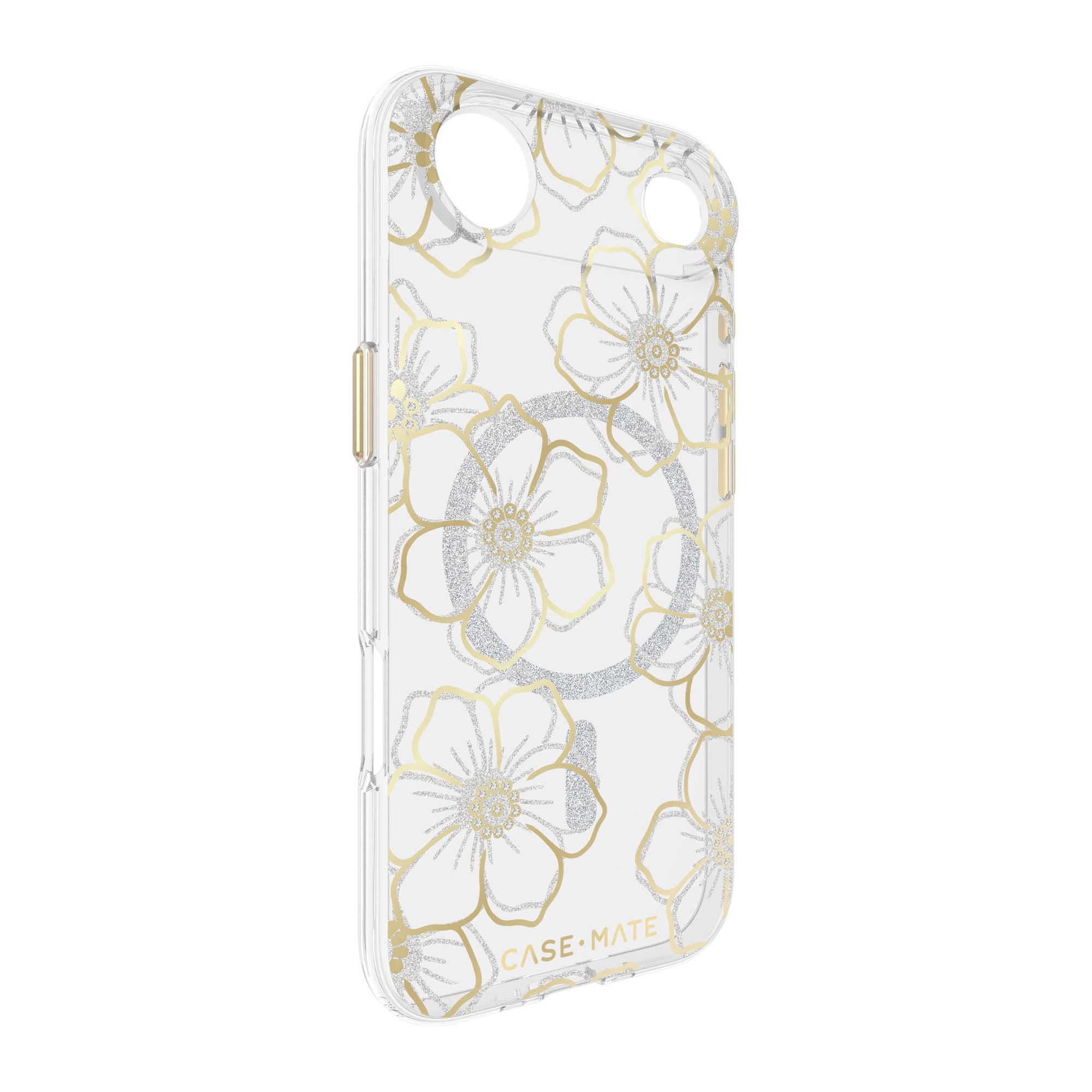 iPhone Air Case-Mate Floral Gems MagSafe Case - Gold - 15-14607