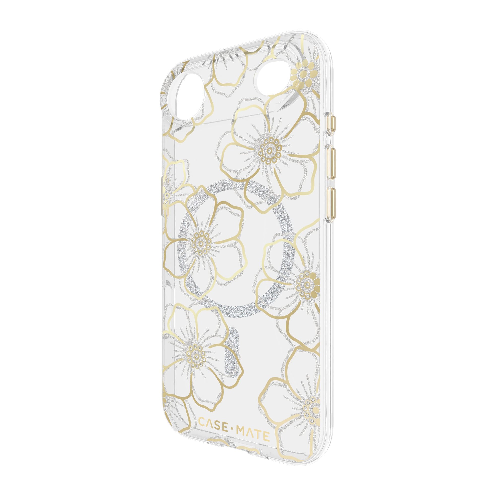 iPhone Air Case-Mate Floral Gems MagSafe Case - Gold - 15-14607