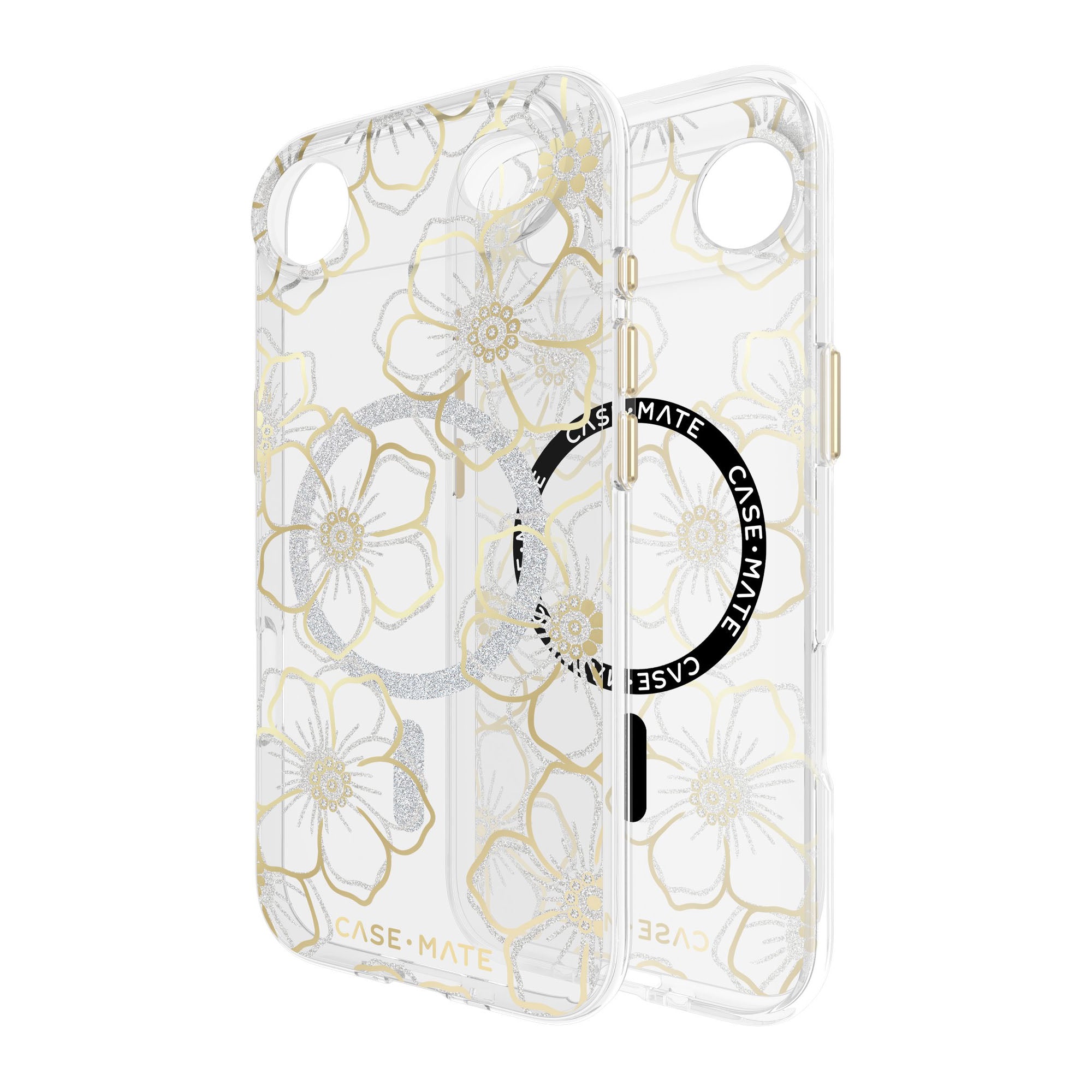 iPhone Air Case-Mate Floral Gems MagSafe Case - Gold - 15-14607
