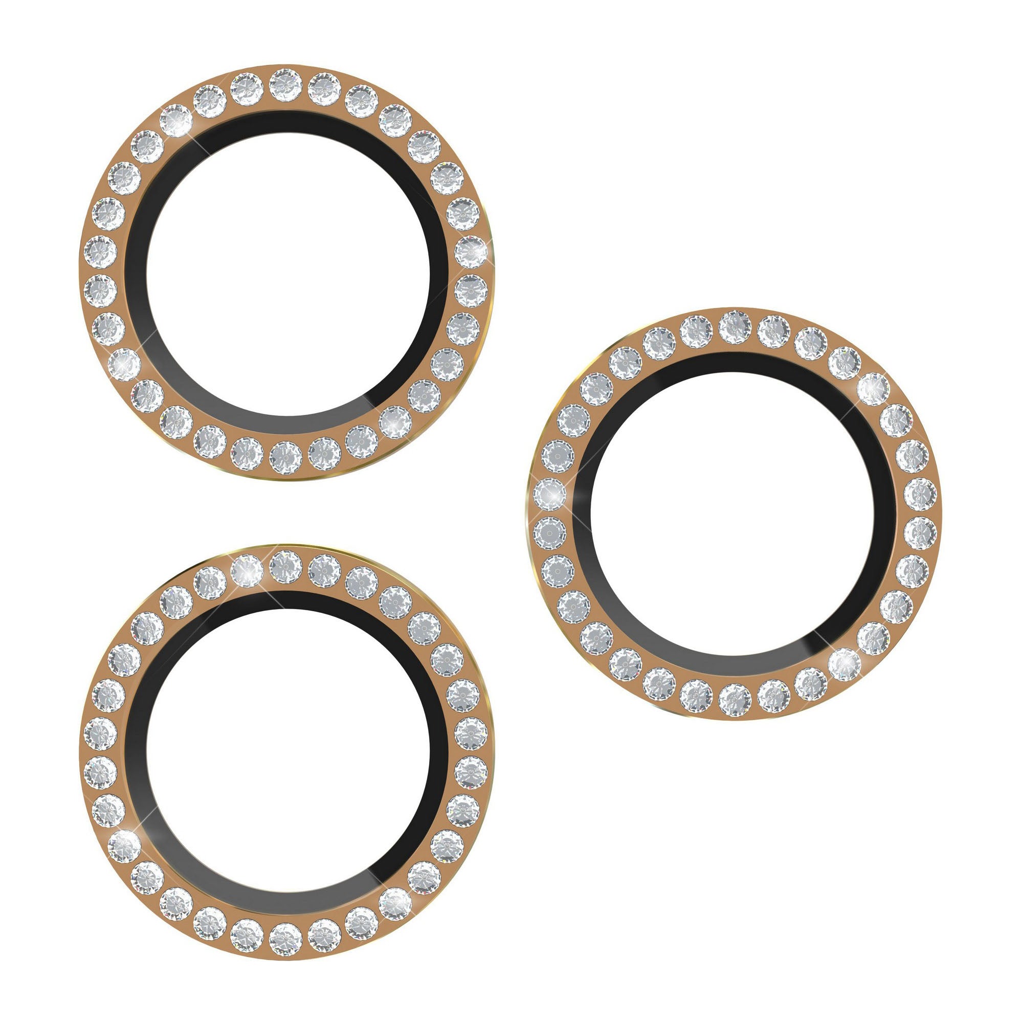 iPhone 17 Pro/Pro Max Kate Spade Aluminum Ring Lens Protectors - Set In Stone Gold - 15-14621