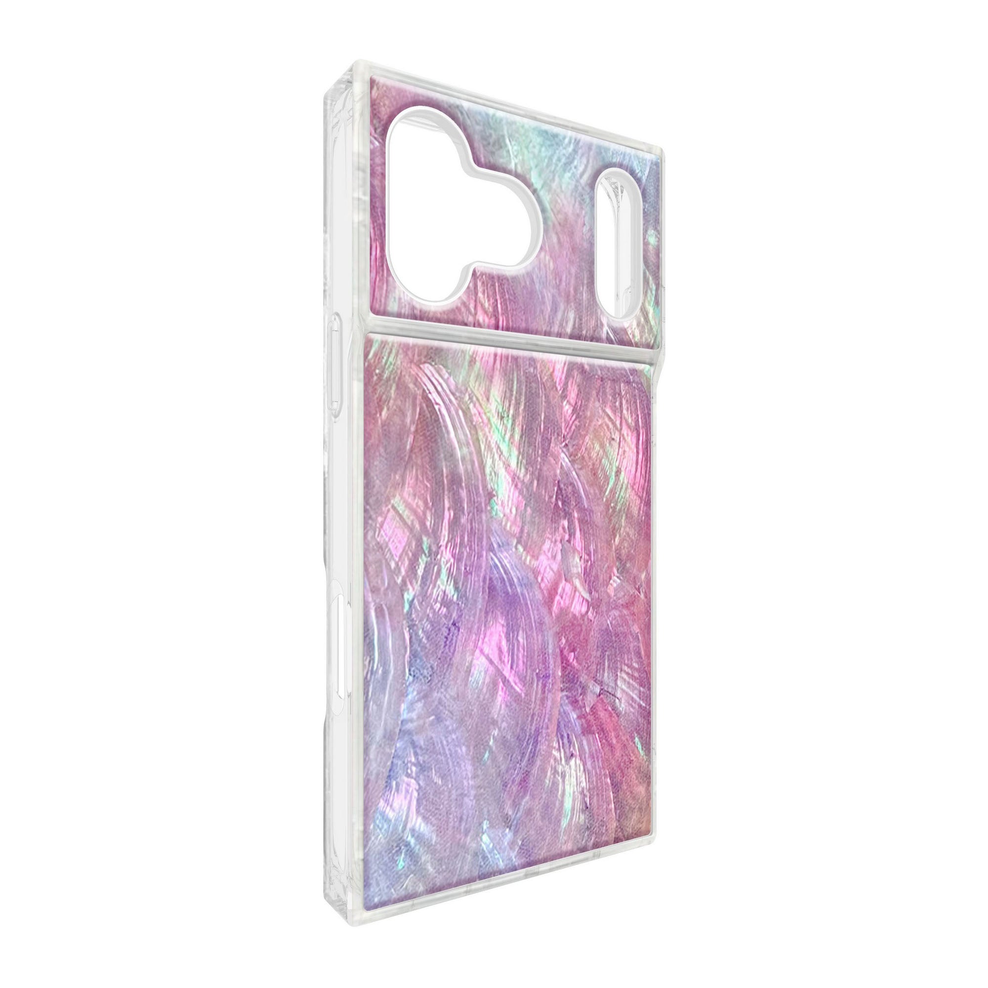 iPhone 17 Pro Max FLAUNT Square MagSafe Case - Pink Mother of Pearl - 15-14629
