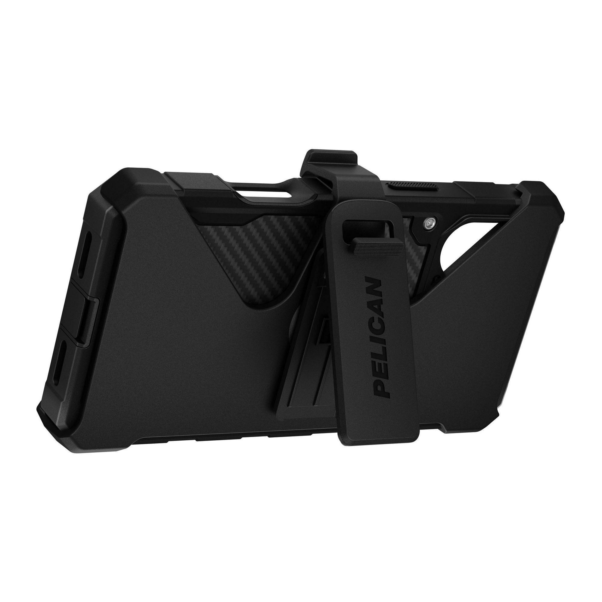 iPhone 17 Pro Max Pelican Shield MagSafe w/Holster Case - Carbon Fiber - 15-14641