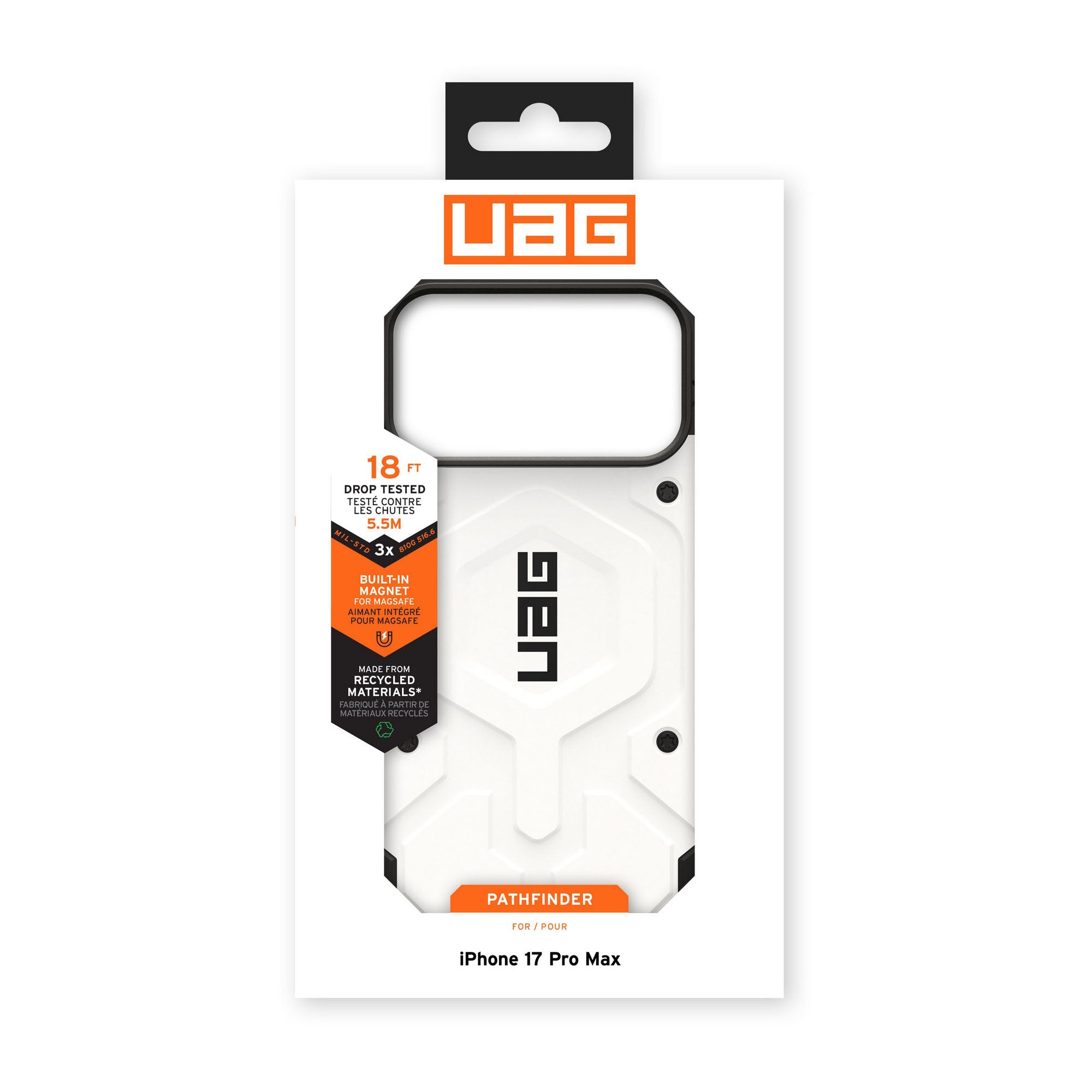 iPhone 17 Pro Max UAG Pathfinder MagSafe Case - White - 15-14655