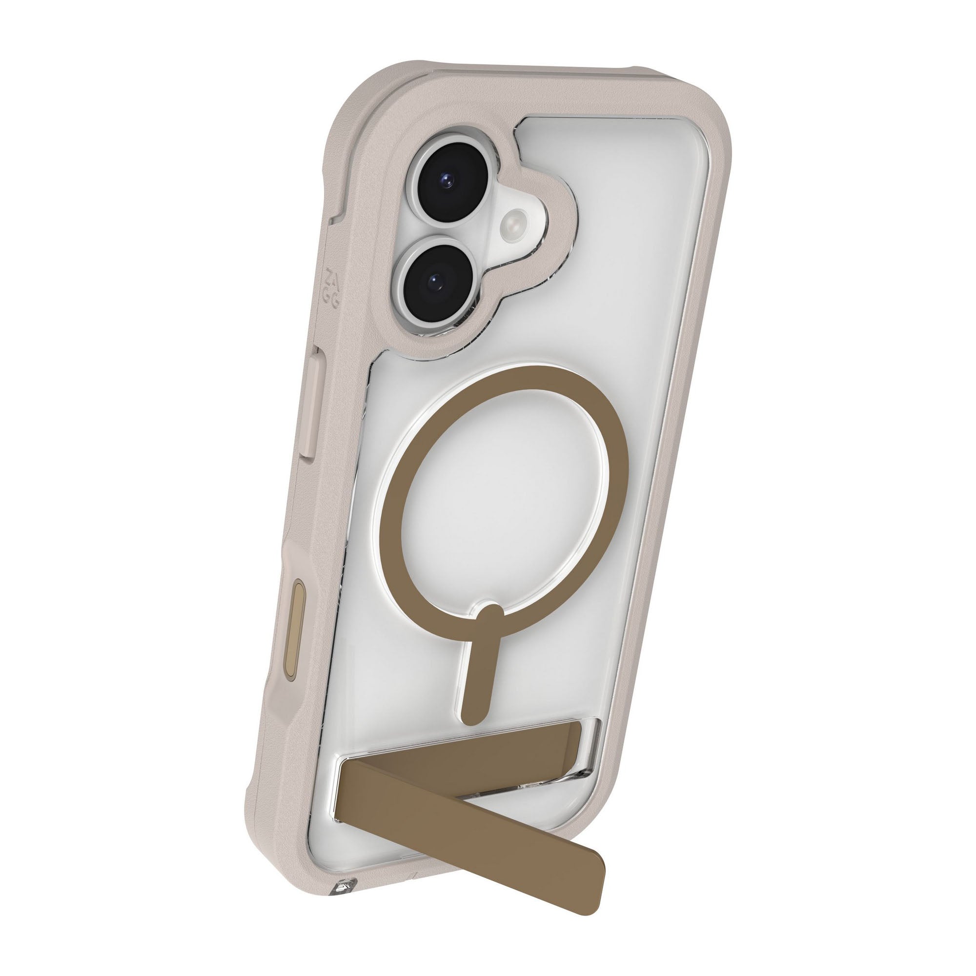 iPhone 17 ZAGG Graphene Rainier Snap Kickstand Case - Sandstone - 15-14669