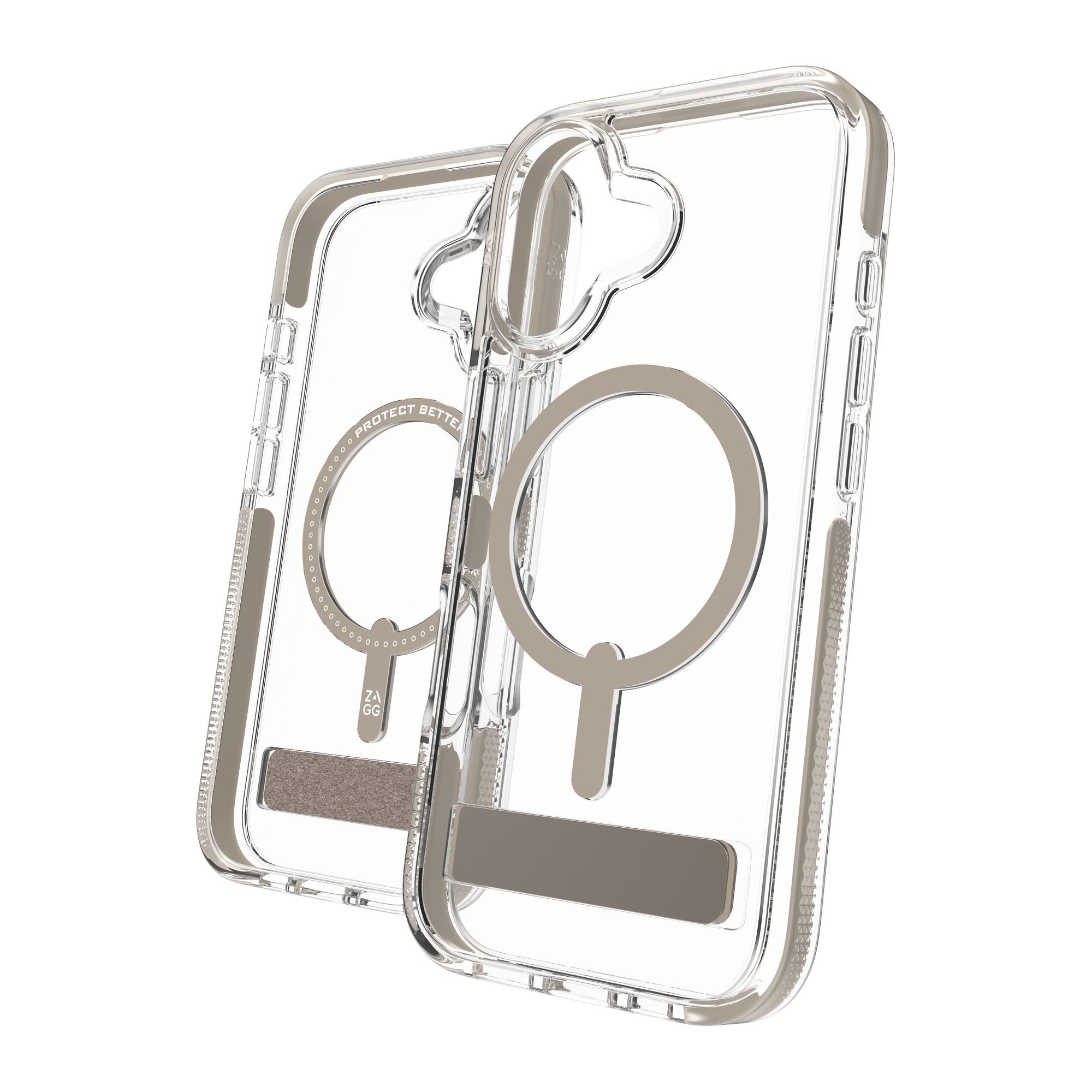 iPhone 17 ZAGG Graphene Santa Cruz Snap Kickstand Case - Titanium - 15-14672