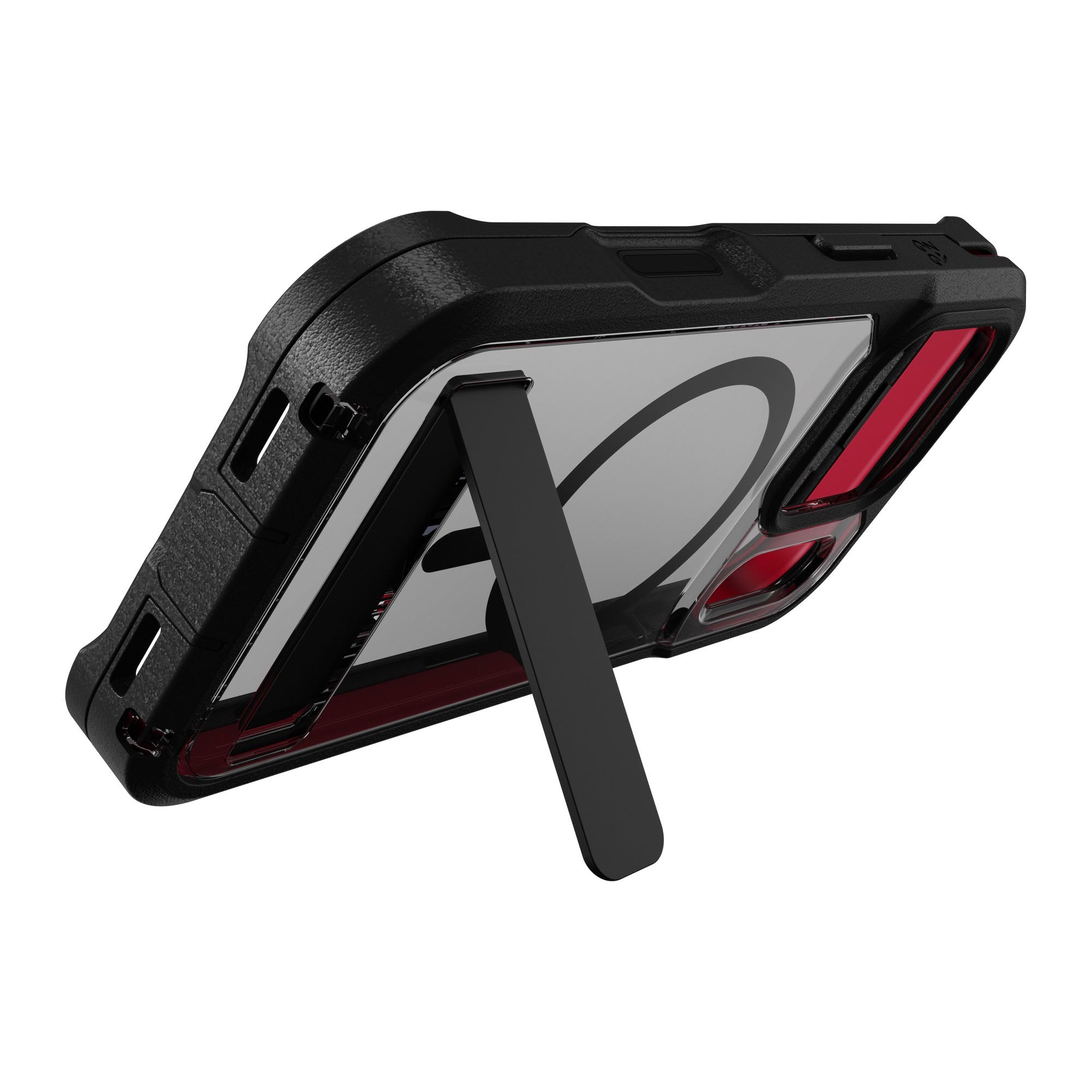 iPhone 17 Pro ZAGG Graphene Rainier Snap Kickstand Case - Smoke Black - 15-14708