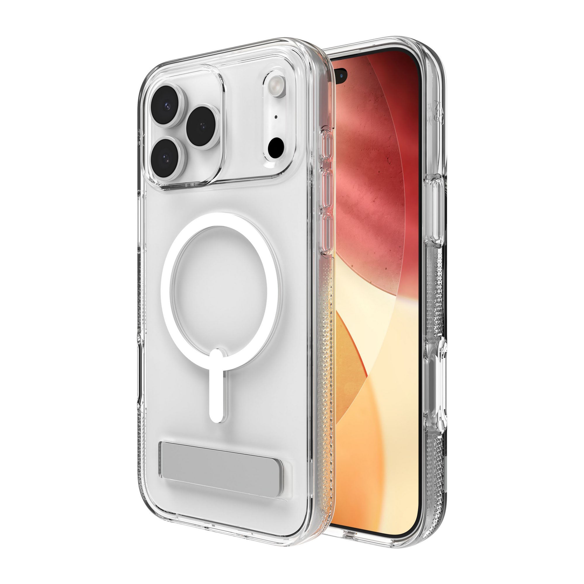 iPhone 17 Pro Max ZAGG Graphene Crystal Palace Snap Kickstand Case - Clear - 15-14717