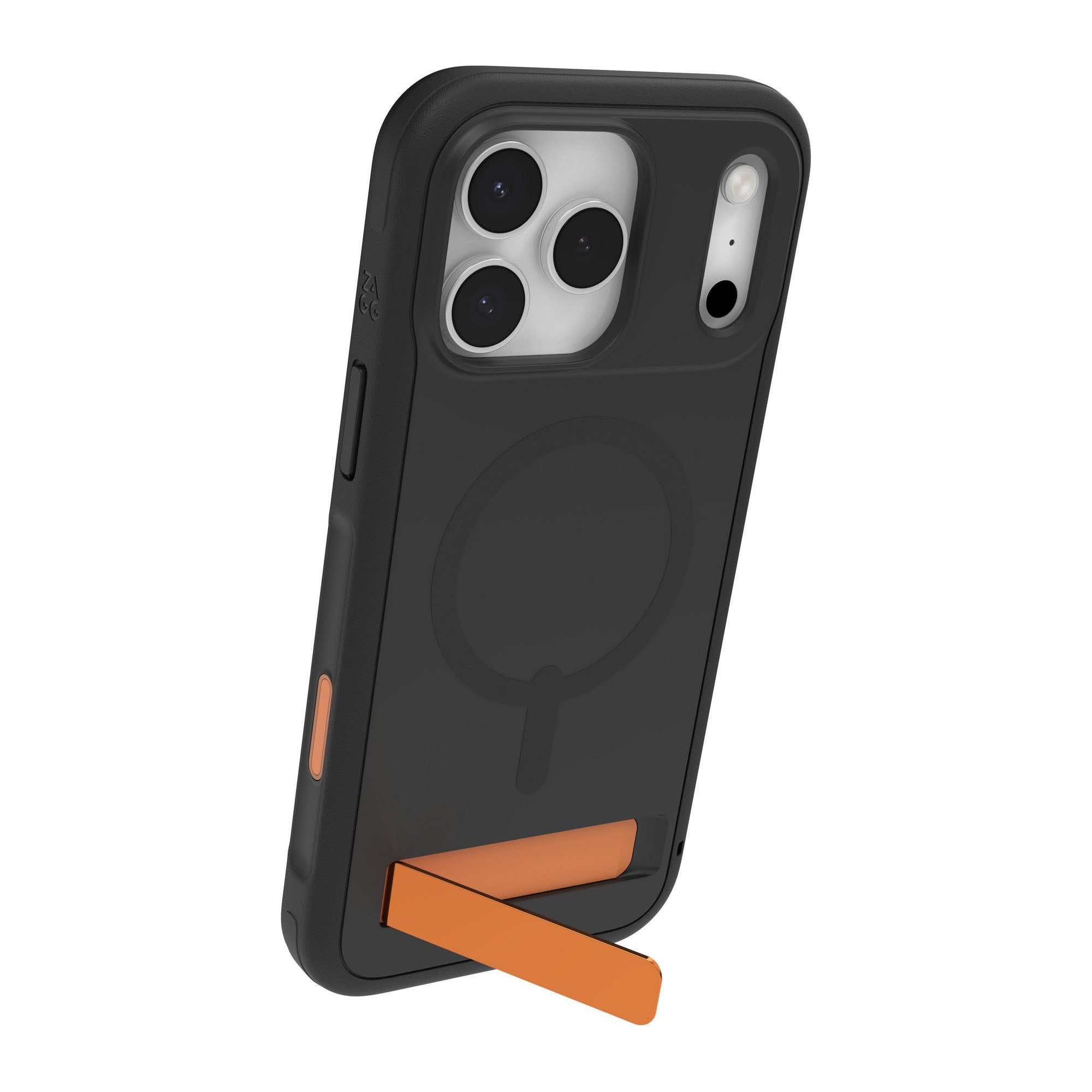 iPhone 17 Pro Max ZAGG Graphene Sedona Snap Kickstand Case - Flood Black/Orange - 15-14731