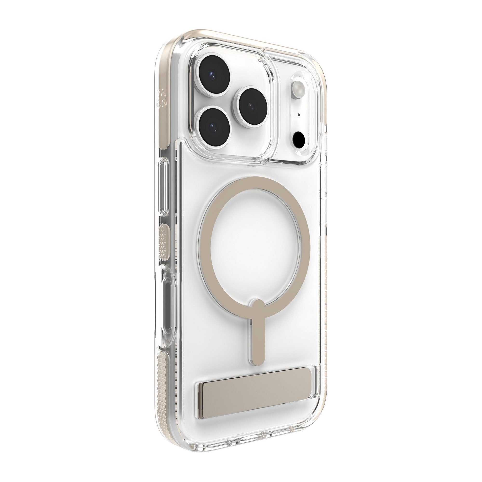 iPhone 17 Pro ZAGG Graphene Santa Cruz Snap Kickstand Case - Titanium - 15-14747