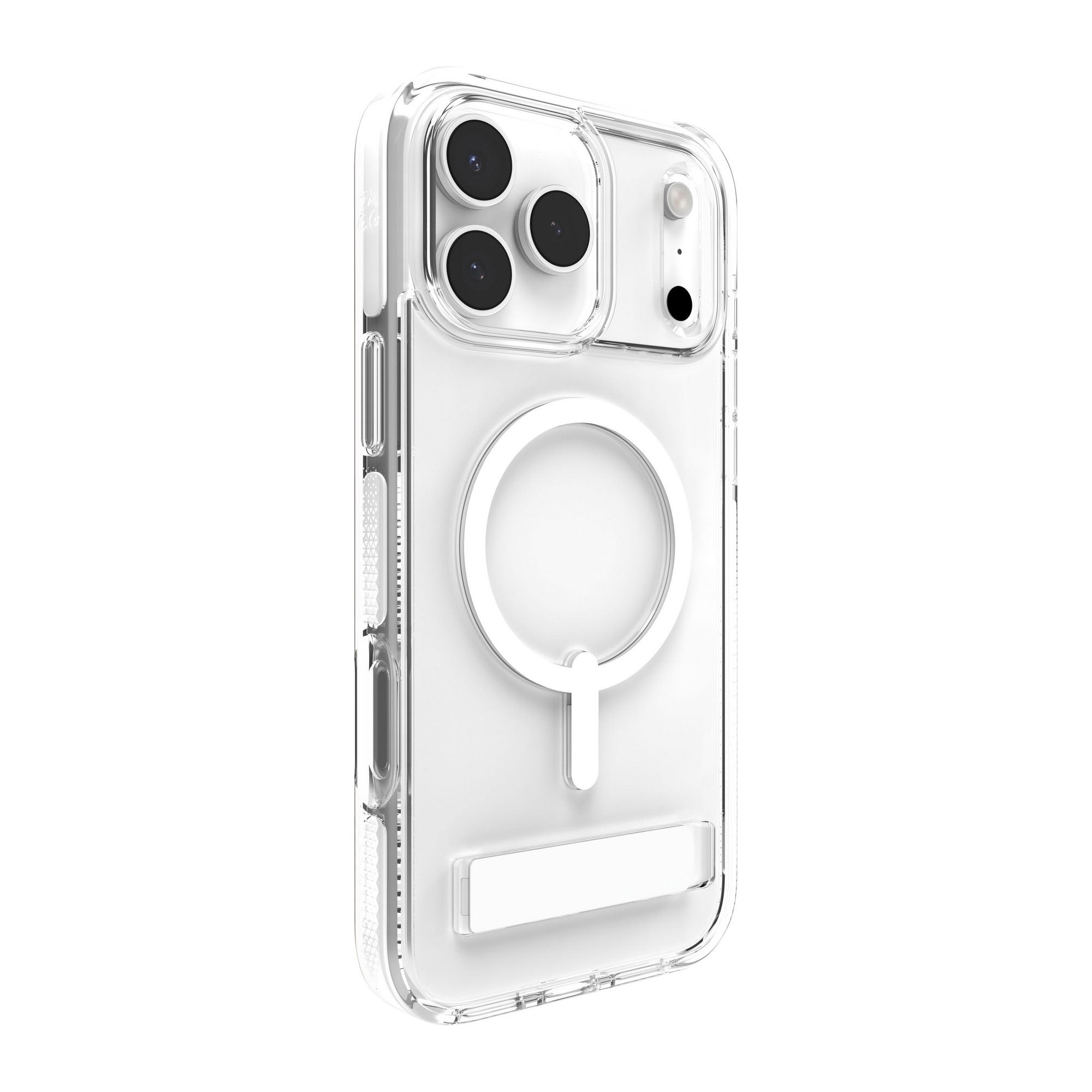 iPhone 17 Pro Max ZAGG Graphene Santa Cruz Snap Kickstand Case - White - 15-14750