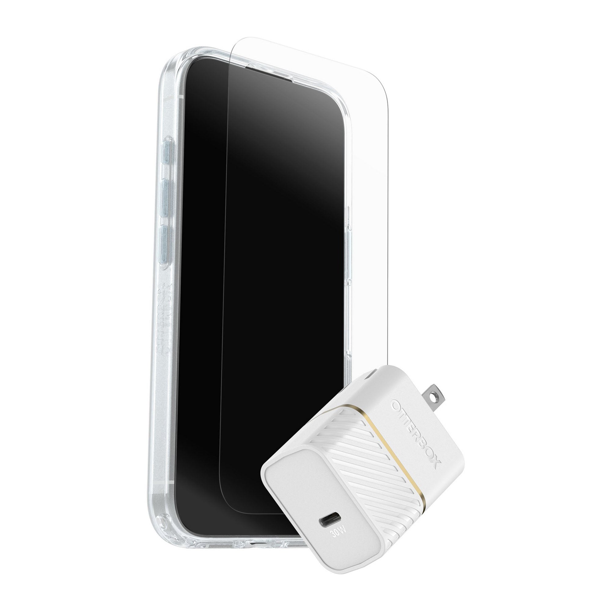 iPhone 17 Otterbox Symmetry w/Magsafe - Protection + Power Kit Bundle - Clear - 15-14780