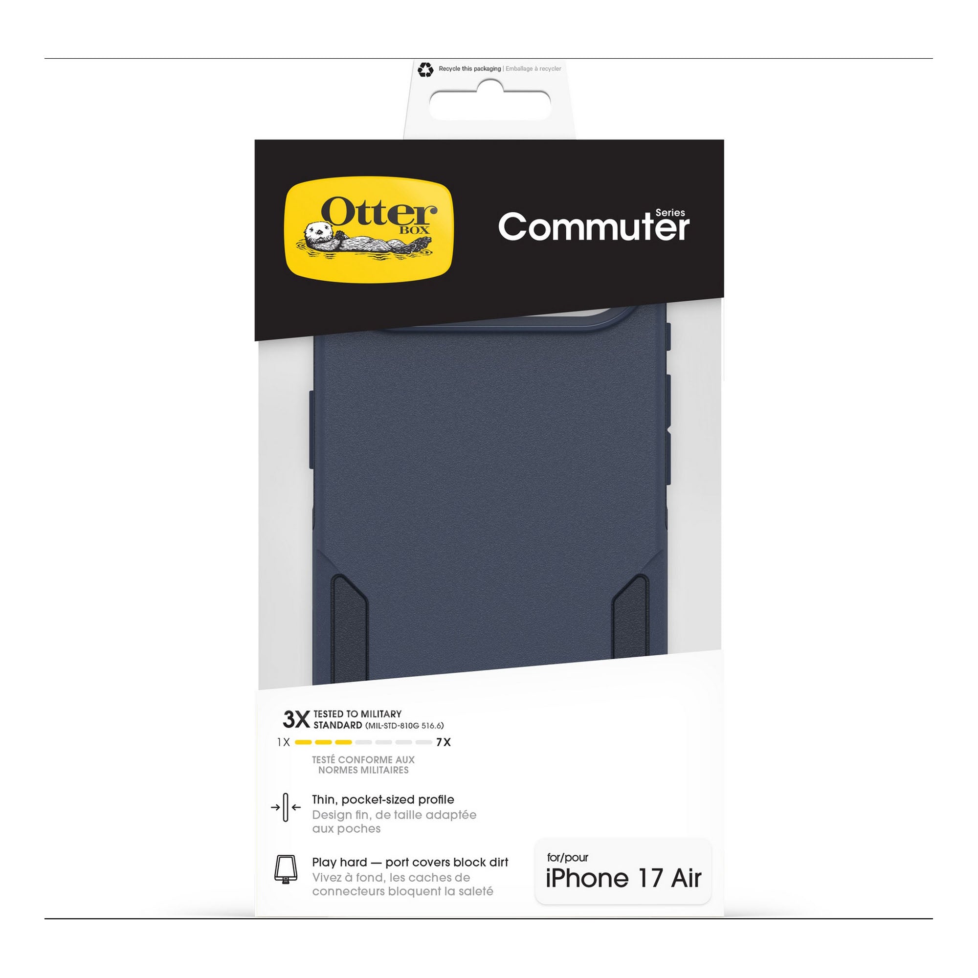 iPhone Air Otterbox Commuter w/MagSafe + Camera Control Case - Blue Sentiment - 15-14793