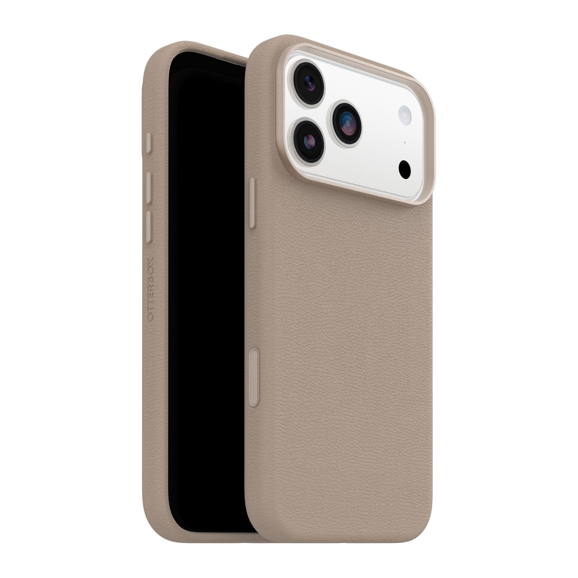 iPhone 17 Pro Max Otterbox Symmetry Cactus Leather w/MagSafe + Camera Control Case - Grey Comfort - 15-14864