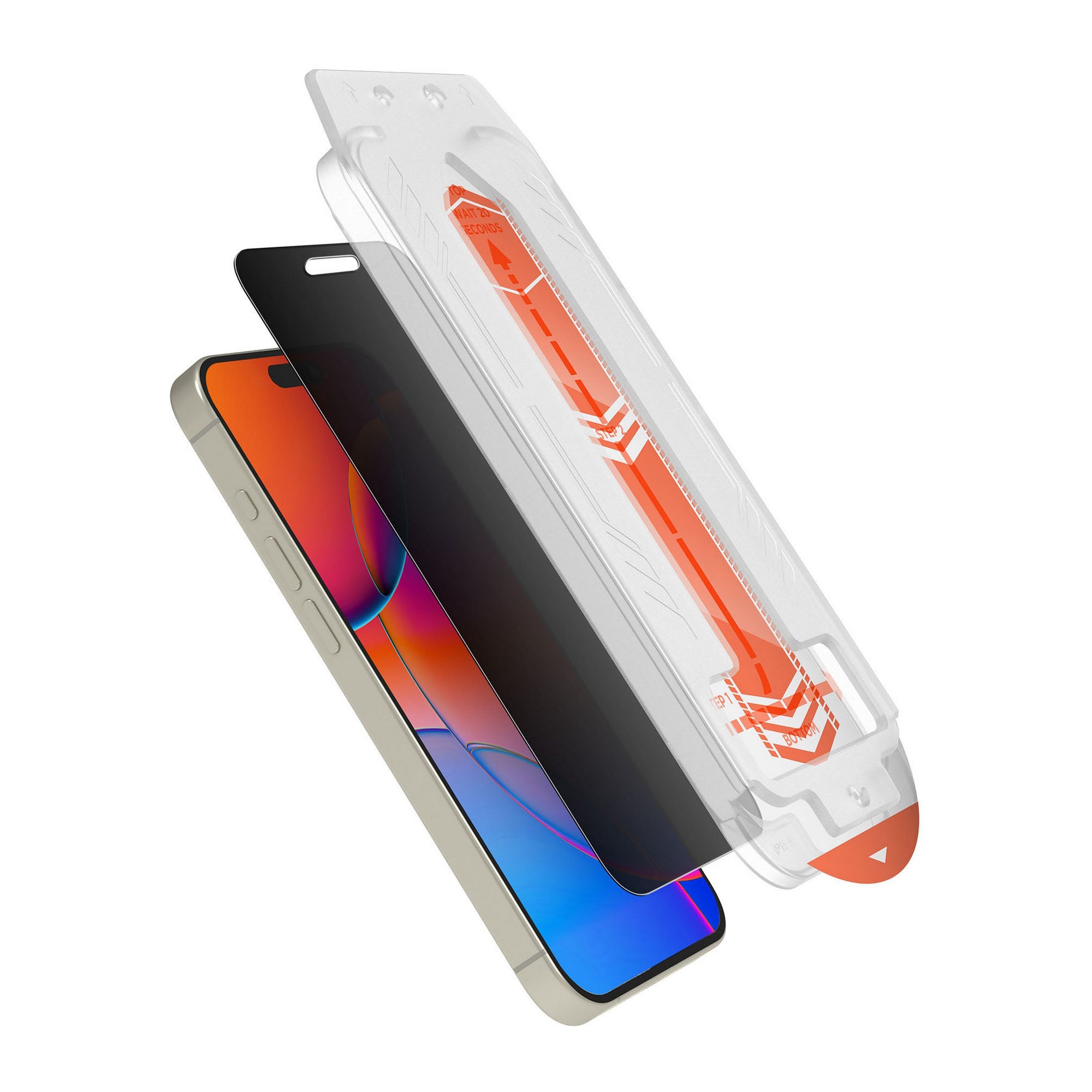 iPhone 17 HyperGear 4-way Privacy Glass Screen Protector w/Installation Applicator Tray - 15-14884