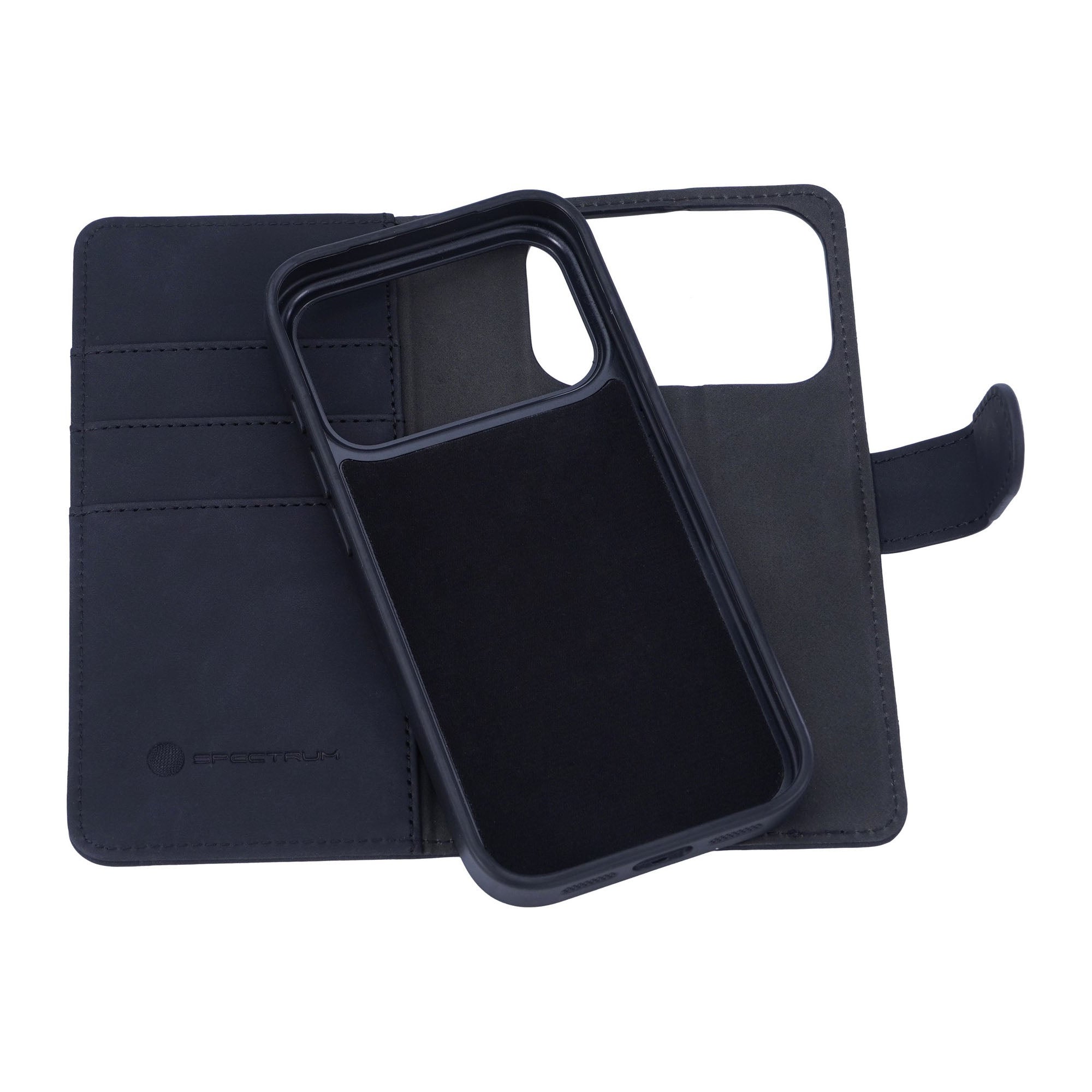 iPhone 17 Pro SPECTRUM Folio Slim Detachable 2-1 Wallet Case - Black - 15-14913