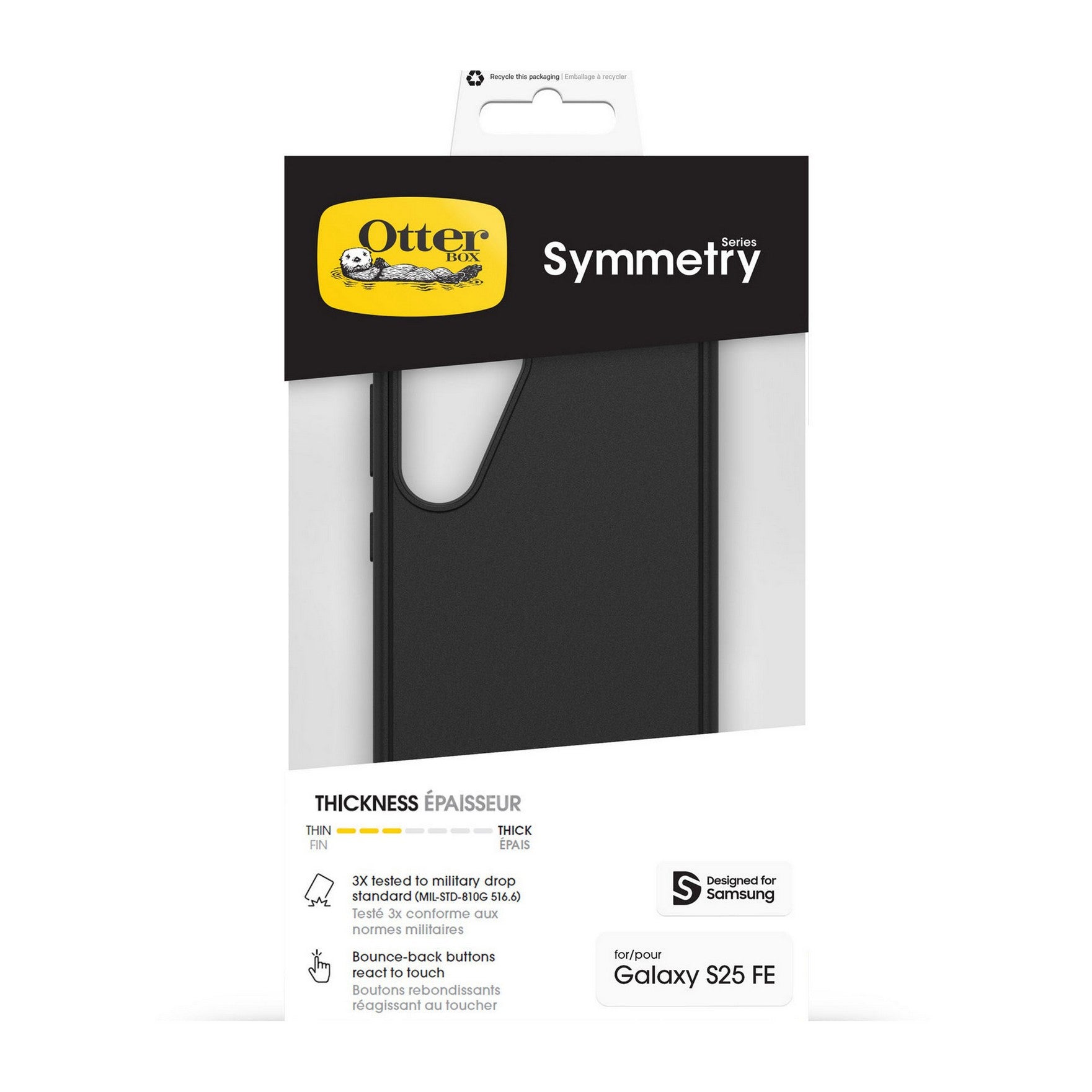 Samsung Galaxy S25 FE Otterbox Symmetry - Black - 15-14946