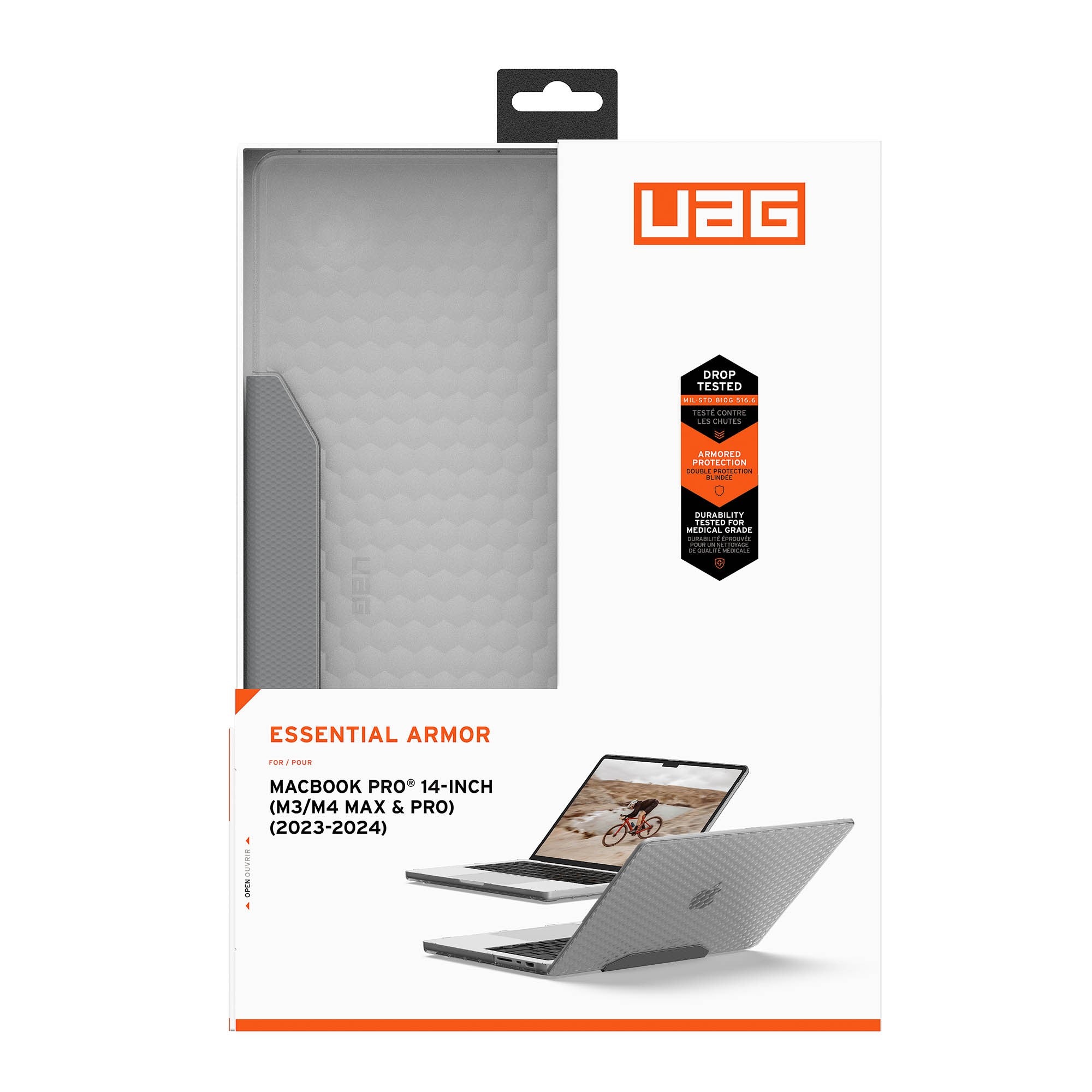 MacBook Pro 14-in M3/M4  UAG Essential Armor Case - Ice - 15-15032