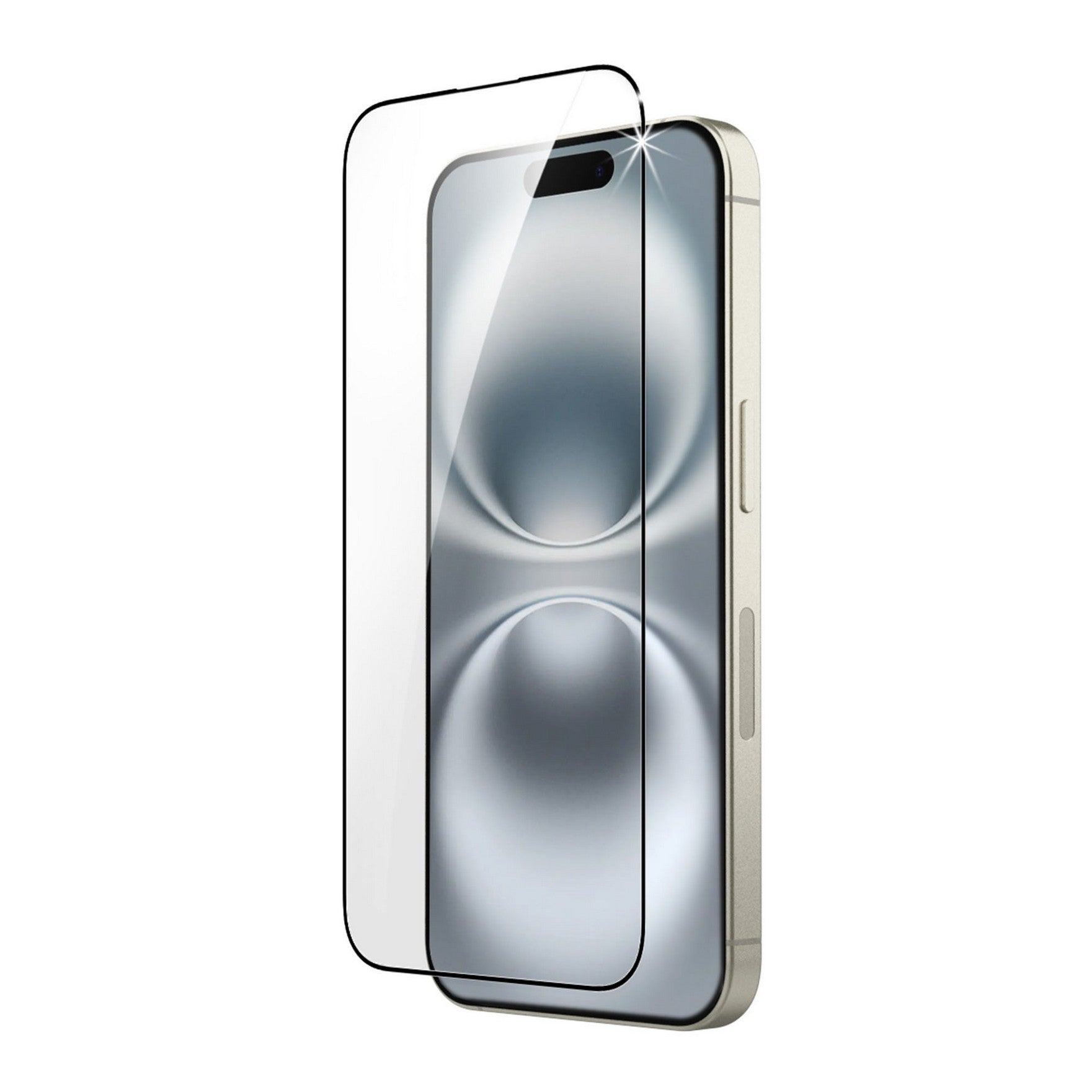 iPhone 16/15 HyperGear Edge-to-Edge Glass Screen Protector w/Installation Applicator Tray - 15-15057