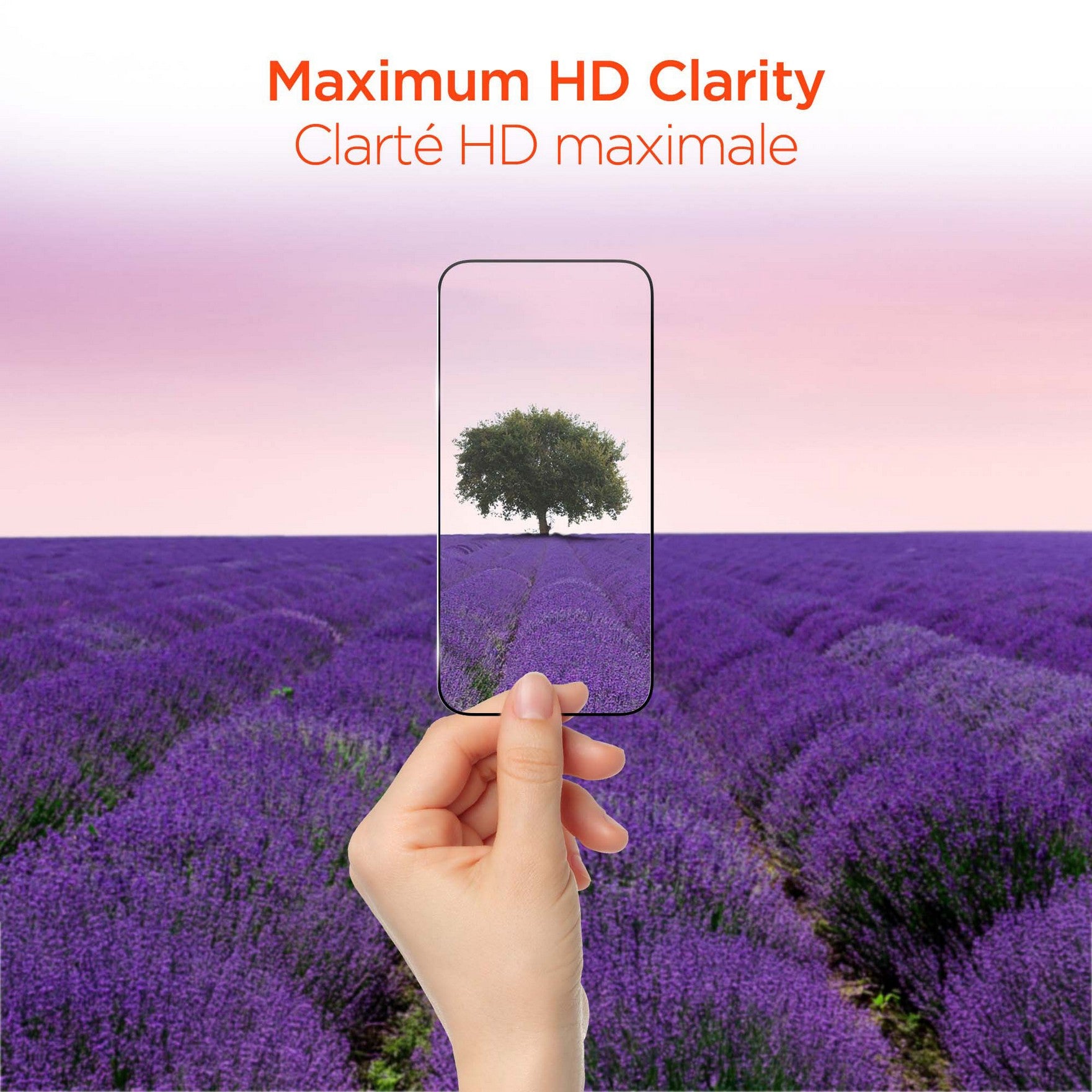 iPhone 16/15 HyperGear Edge-to-Edge Glass Screen Protector w/Dust-Free Install Tray - 15-15057
