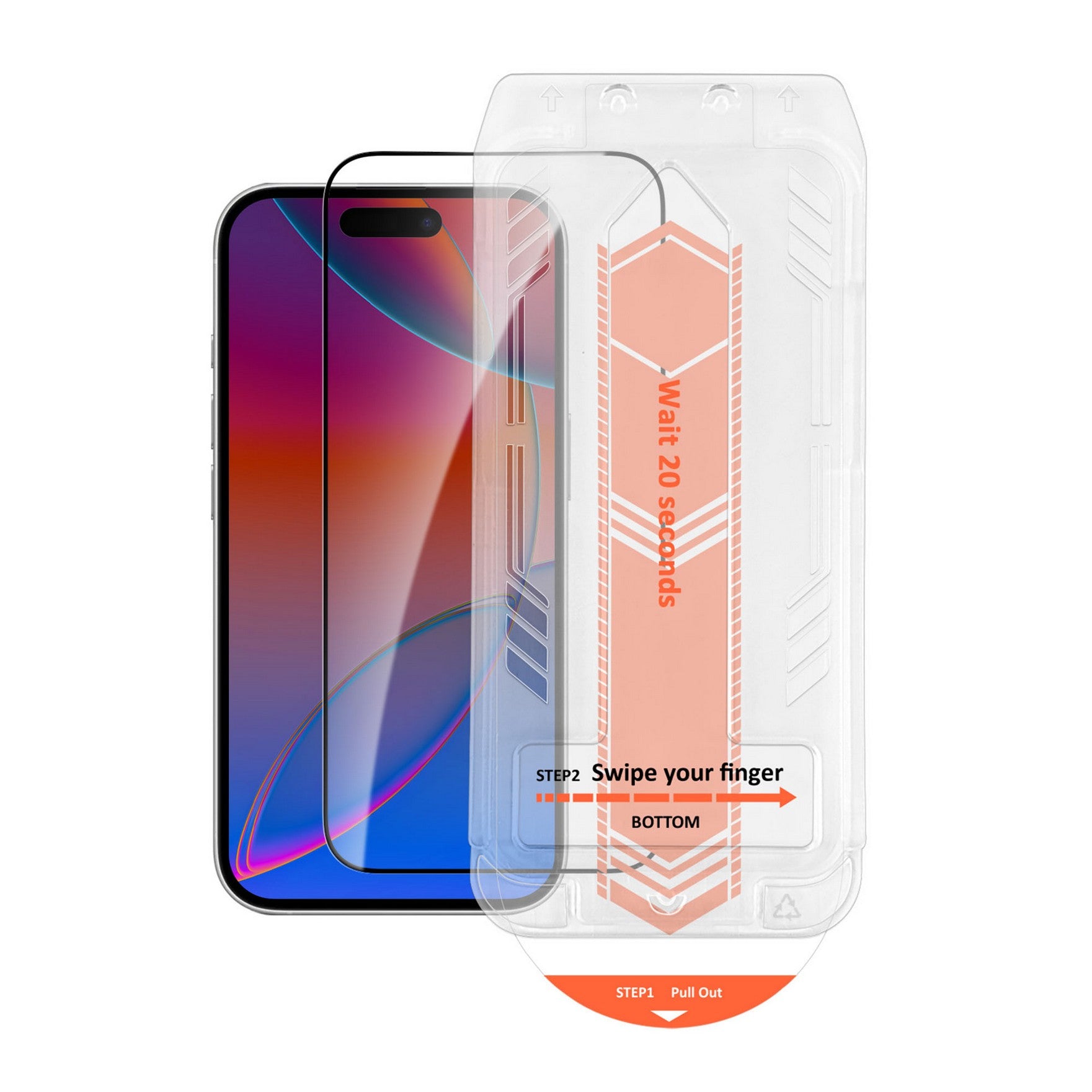 iPhone 17 HyperGear Edge-to-Edge Glass Screen Protector w/Installation Applicator Tray - 15-15058