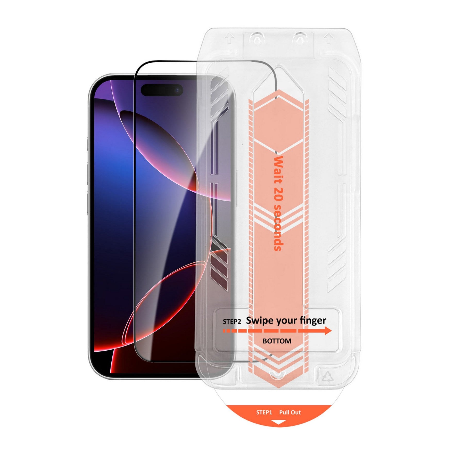 iPhone 17 Pro Max HyperGear Edge-to-Edge Glass Screen Protector w/Installation Applicator Tray - 15-15060