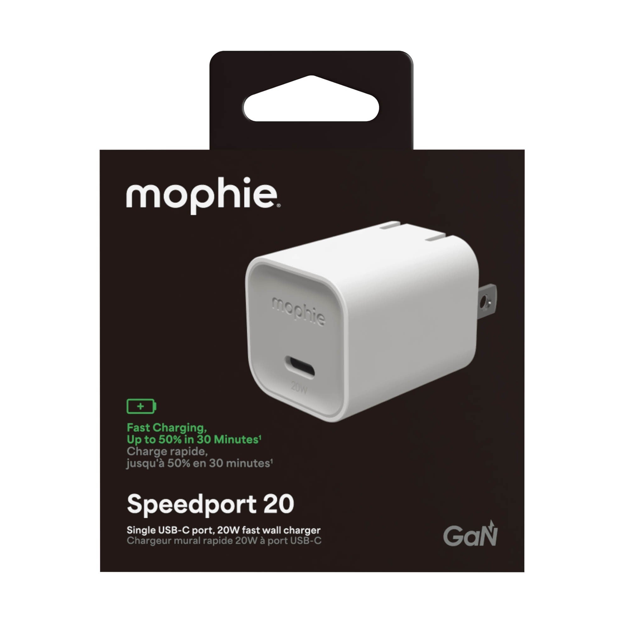 Mophie Speedport 20W USB-C Wall Charger - White - 15-15066
