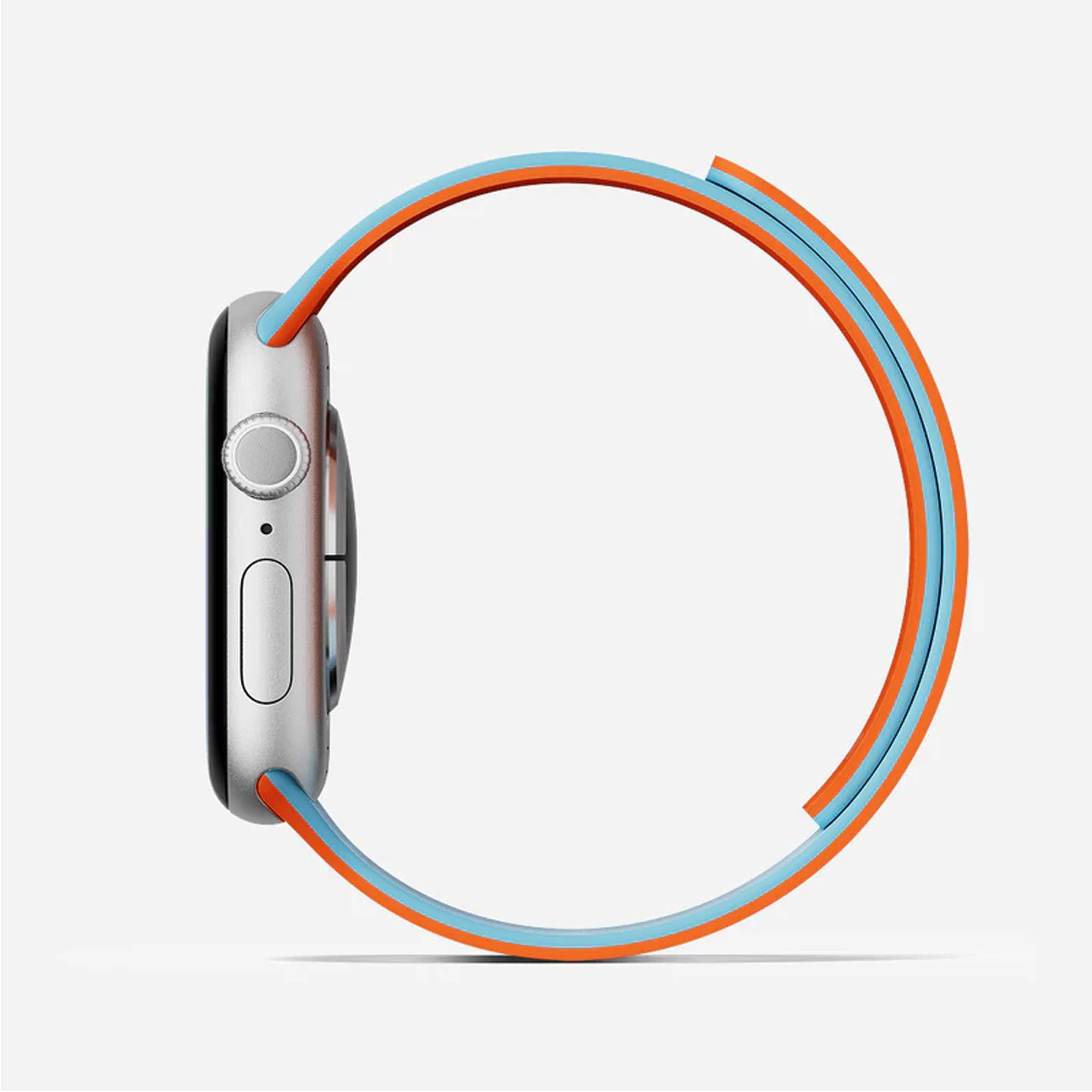 Apple Watch 46mm MOFT Snap Duo Watch Band - Wake Orange/Swell Blue - 15-15089