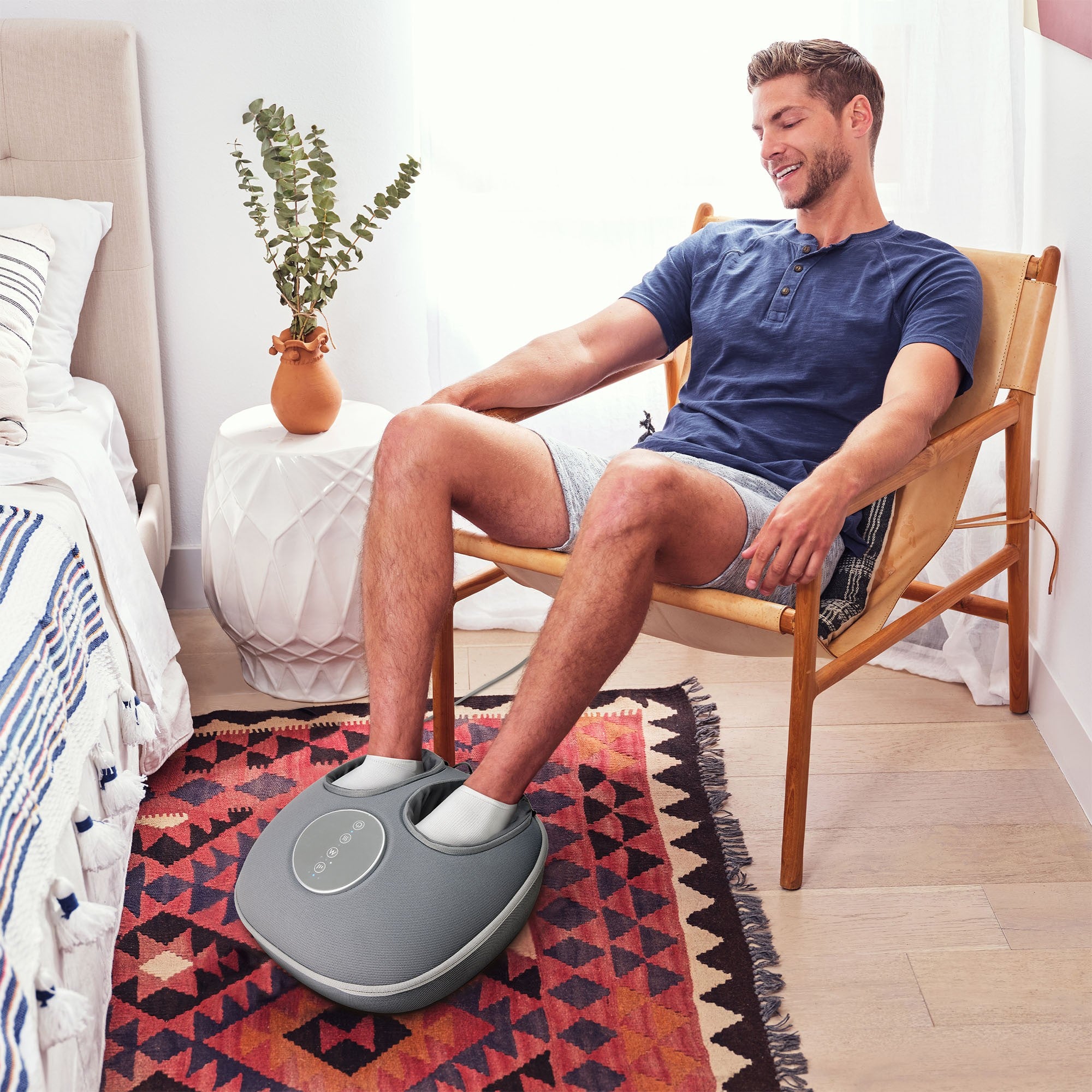HoMedics Shiatsu & Air Delux Compression Foot Massager with Heat - 15-15114