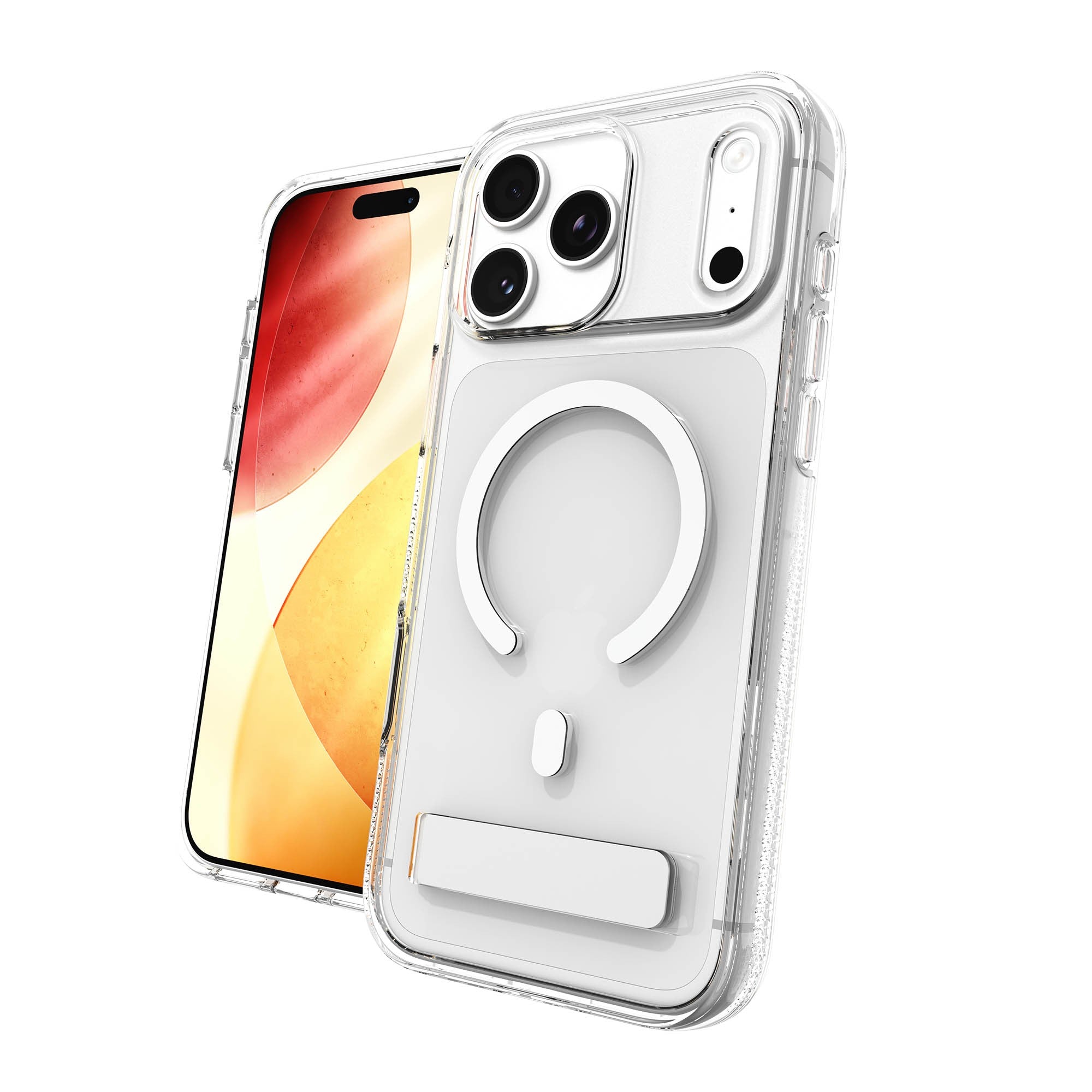 iPhone 17 Pro Max ZAGG Graphene Crystal Palace Snap Kickstand Case - Clear - 15-15270