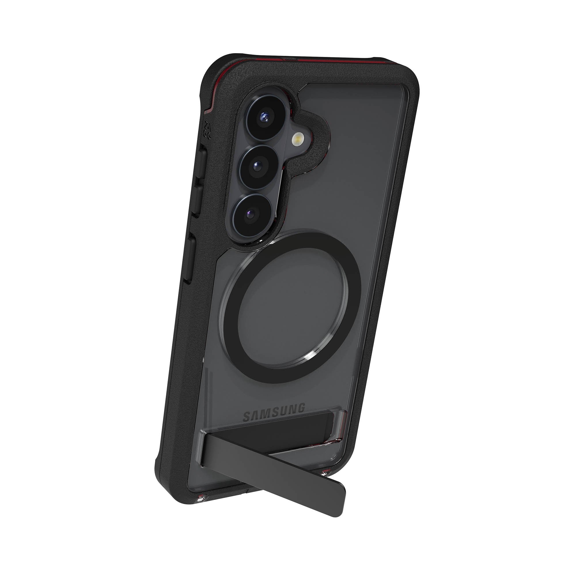 Samsung Galaxy S26 ZAGG Graphene Rainier Snap Kickstand Case - Smoke Black - 15-15314