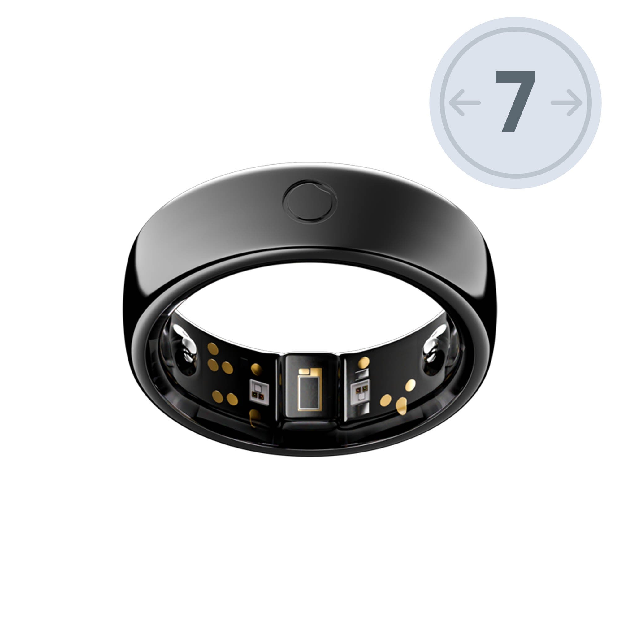 Circular Ring 2 Size 7 - Black - 15-15368