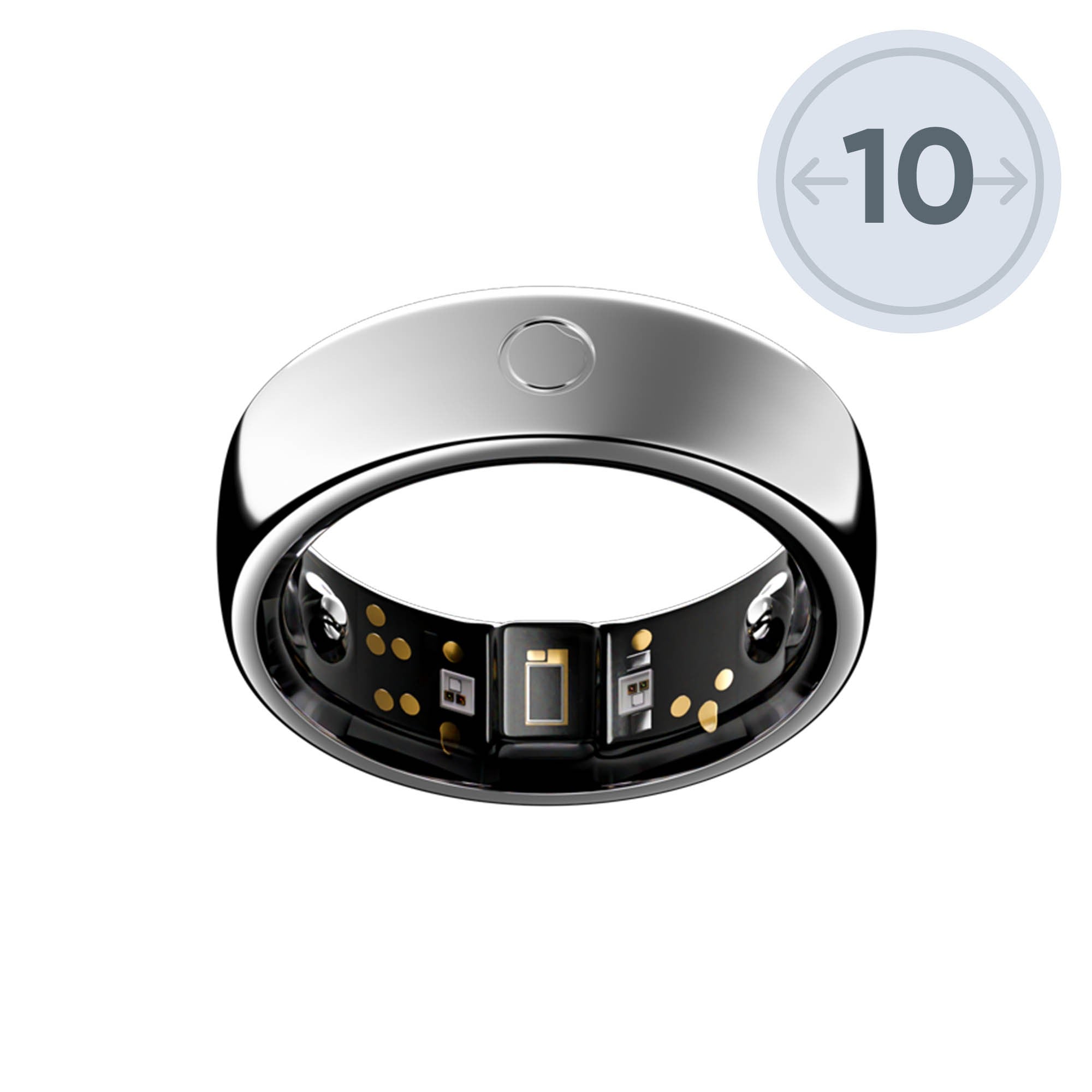 Circular Ring 2 Size 10 - Silver - 15-15380