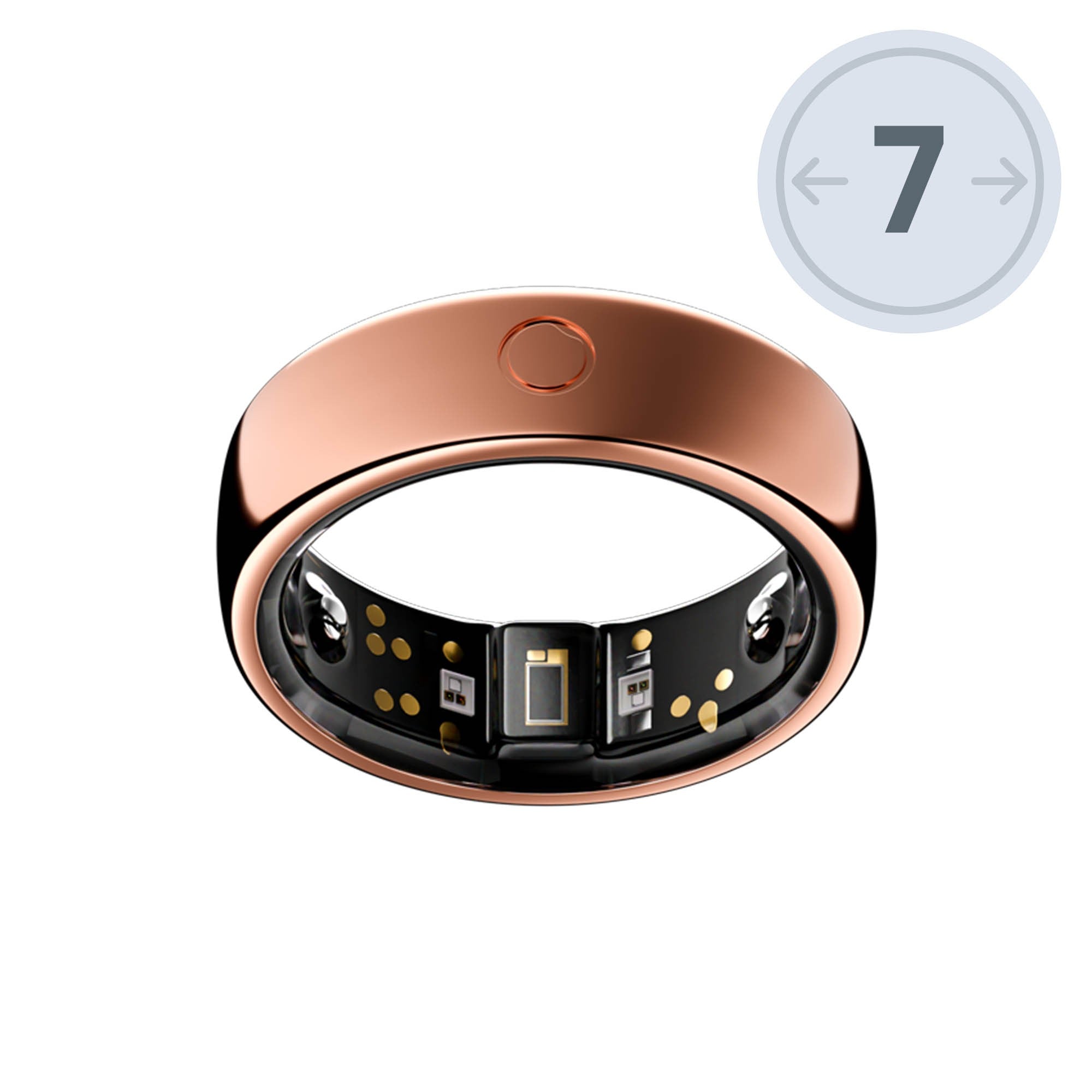 Circular Ring 2 Size 7 - Rose Gold - 15-15386