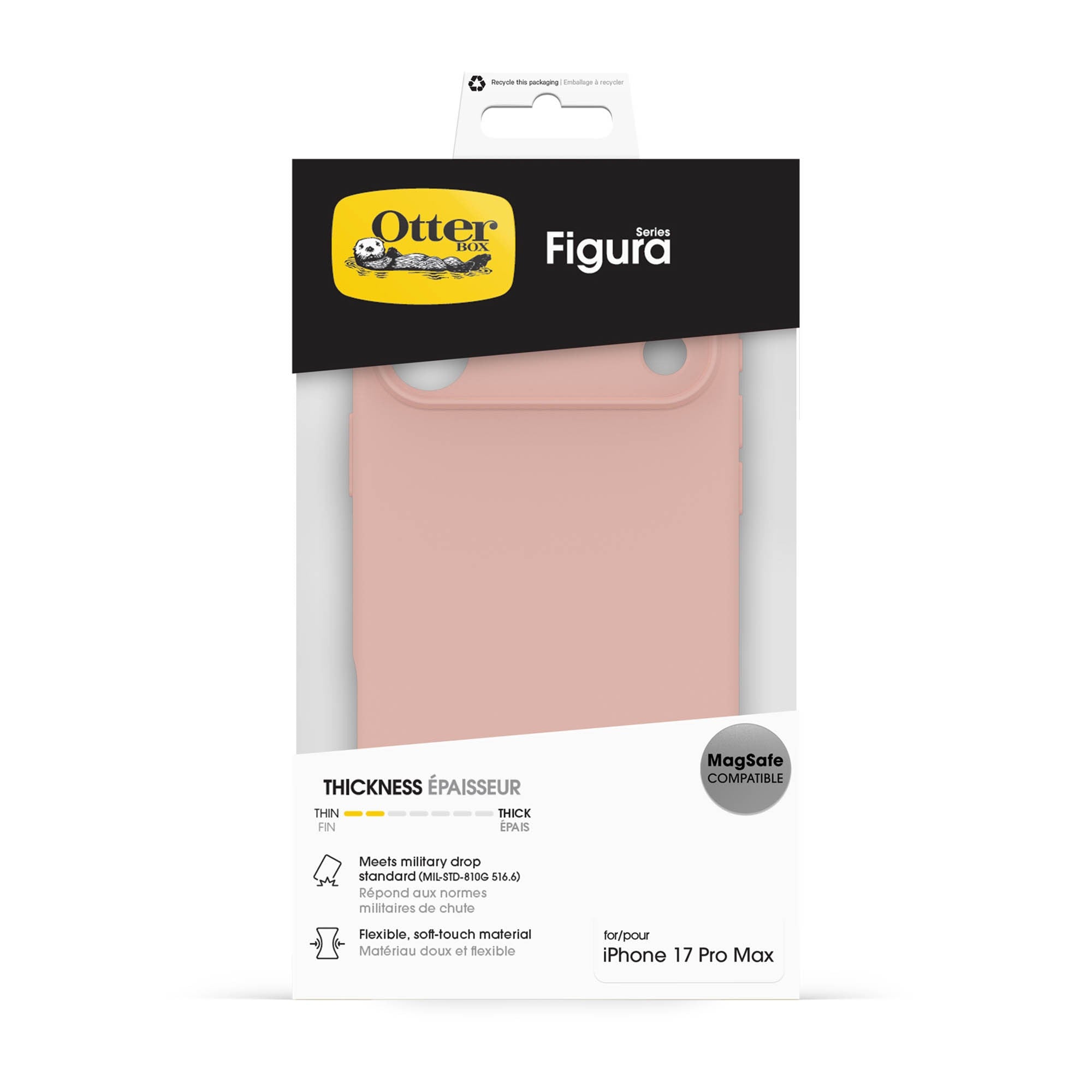 iPhone 17 Pro Max Otterbox Figura MagSafe Case - Rose Smoke - 15-15574