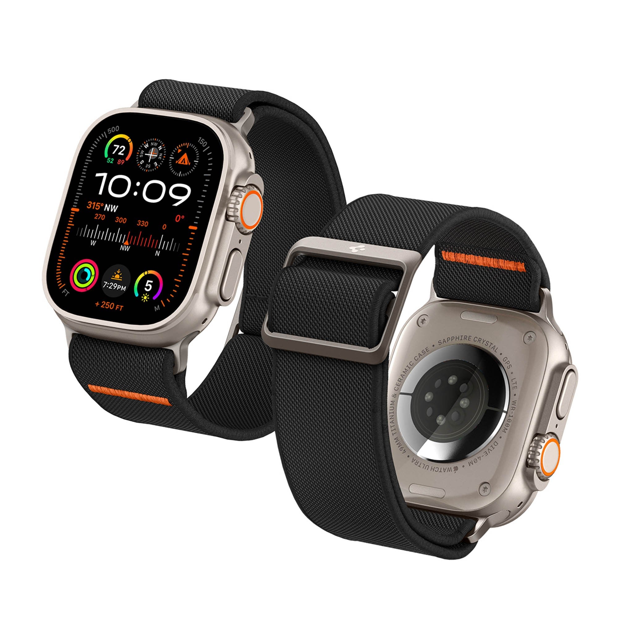 Apple Watch 42-49mm Spigen Lite Fit Ultra Band - Black - 15-15760