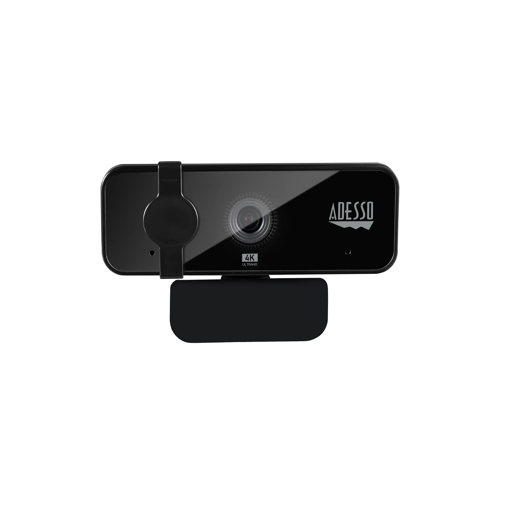Adesso 4K Ultra HD Fixed Focus Webcam w/Microphone & Privacy Shutter - 15-15804