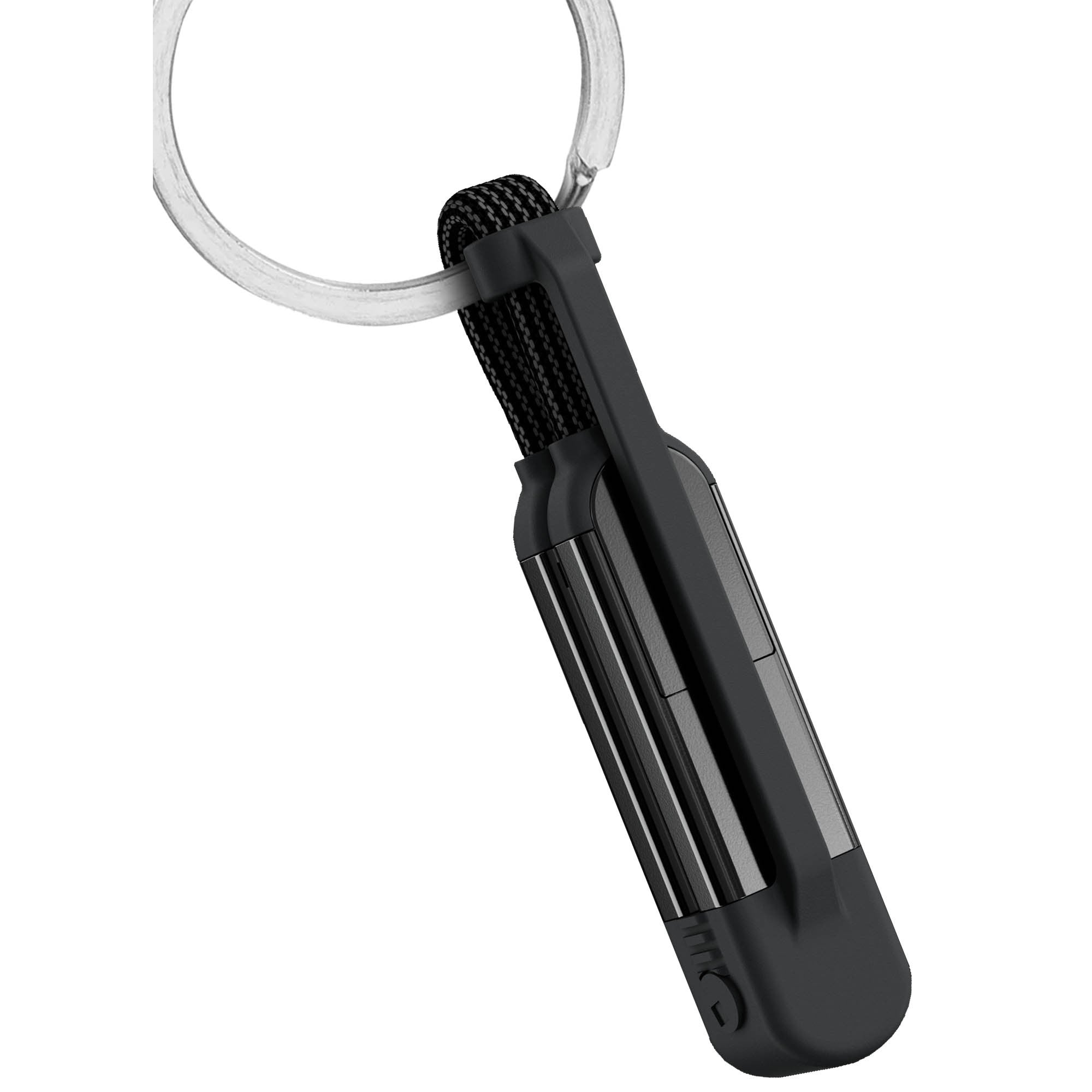 Rolling Square inCharge XS-240W 4in1 Ultra Fast Charging Keyring Cable - Grey - 15-16103