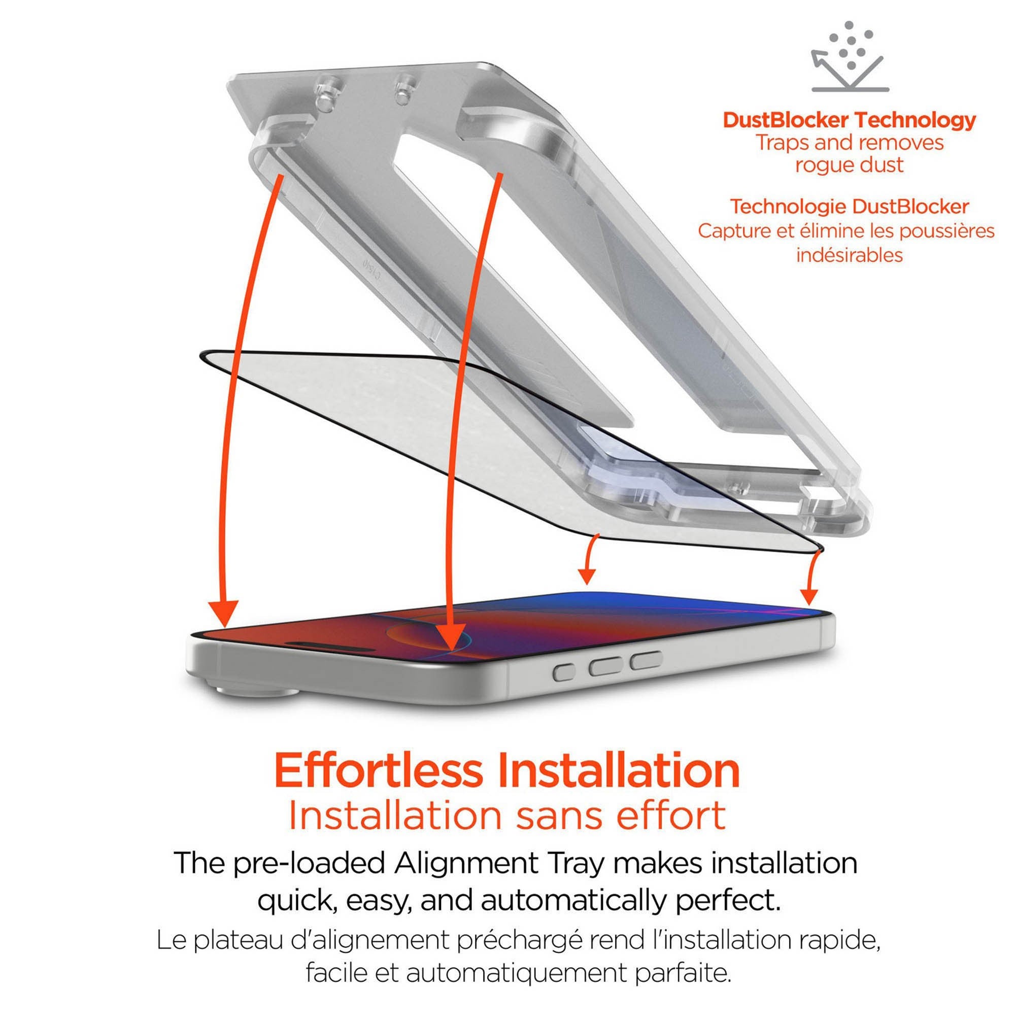 Samsung Galaxy S26 FE HyperGear Tempered Glass Screen Protector w/Dust-Free Install Tray - 15-16299