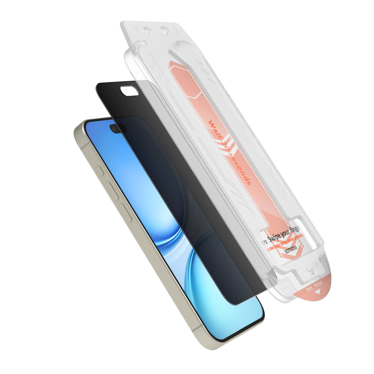 iPhone 18 Pro HyperGear 4-way Privacy Glass Screen Protector w/Dust-Free Install Tray - 15-16301
