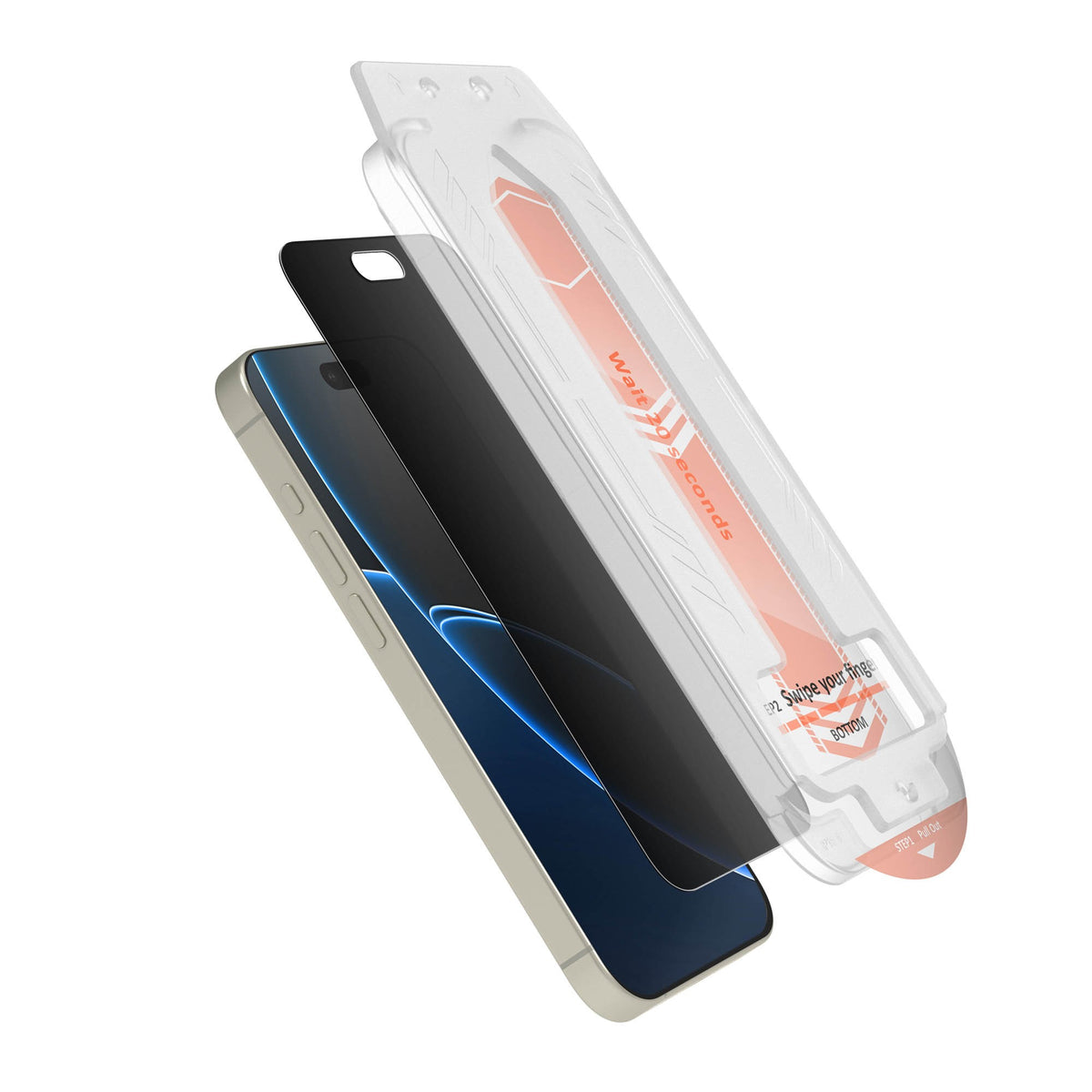 iPhone 18 Pro Max HyperGear 4-way Privacy Glass Screen Protector w/Dust-Free Install Tray - 15-16302