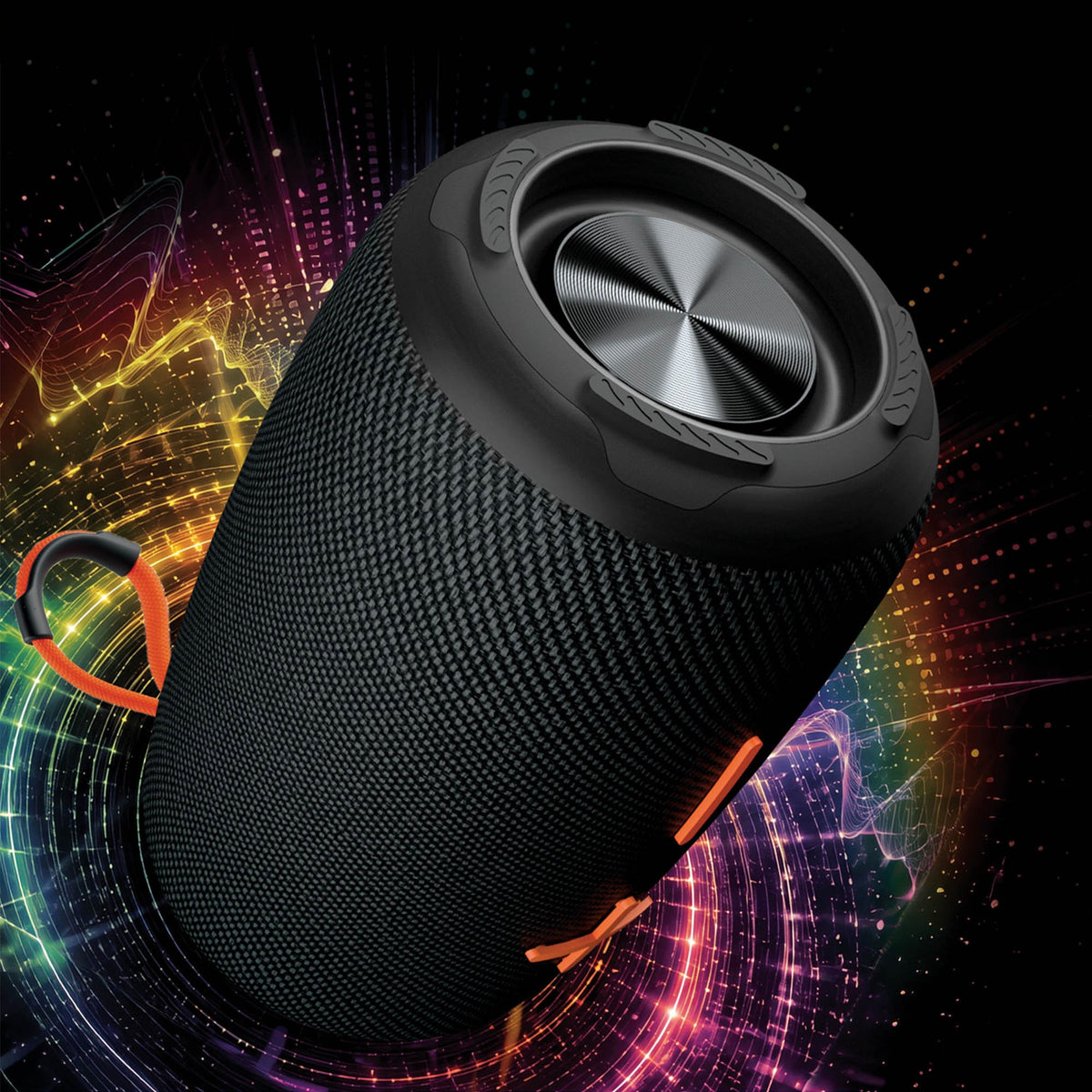 HyperGear Halo 2.0 XL Wireless LED Speaker - Black - 15-16330