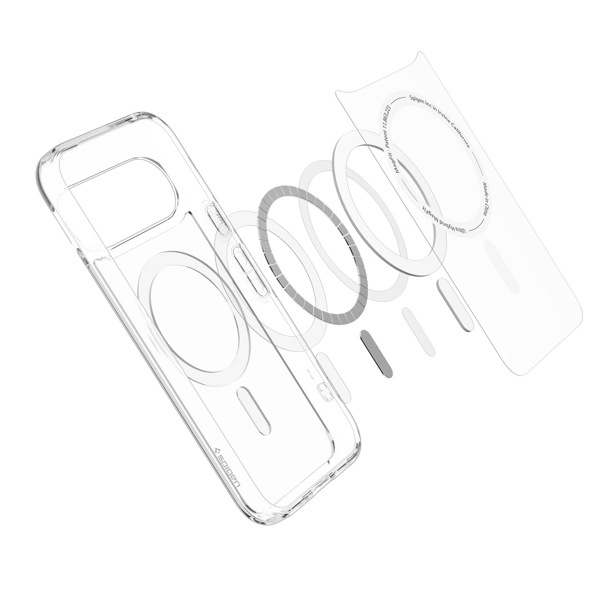 Google Pixel 11 Spigen Ultra Hybrid Magfit - Clear white - 15-16373