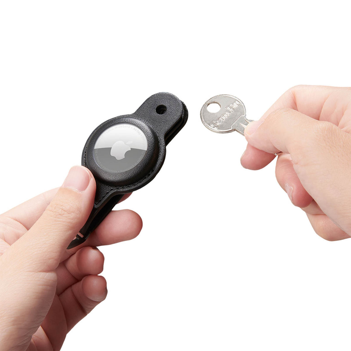 Apple AirTag Spigen Valentinus Pro Clip Key Chain Organizer - Black - 15-16399