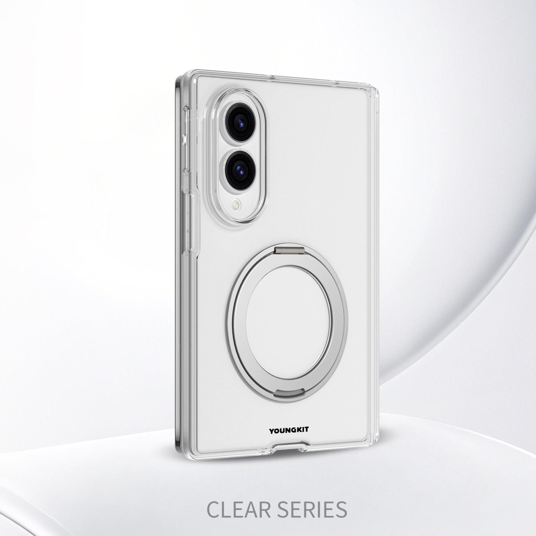 Youngkit Clear Case with Rotating Stand