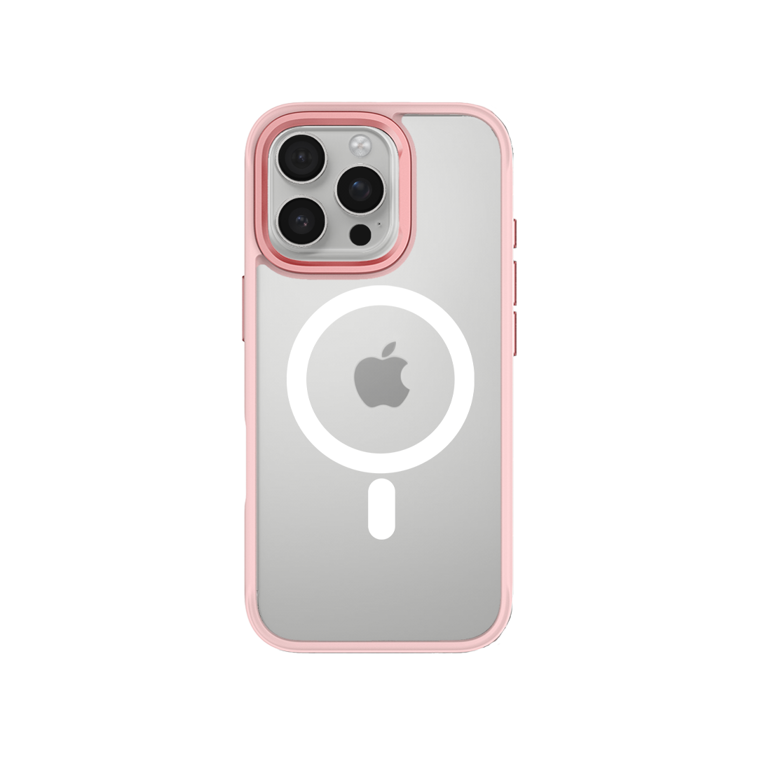 iPhone 16 Pro Swappable Custom Case Magsafe (Pink Frame)