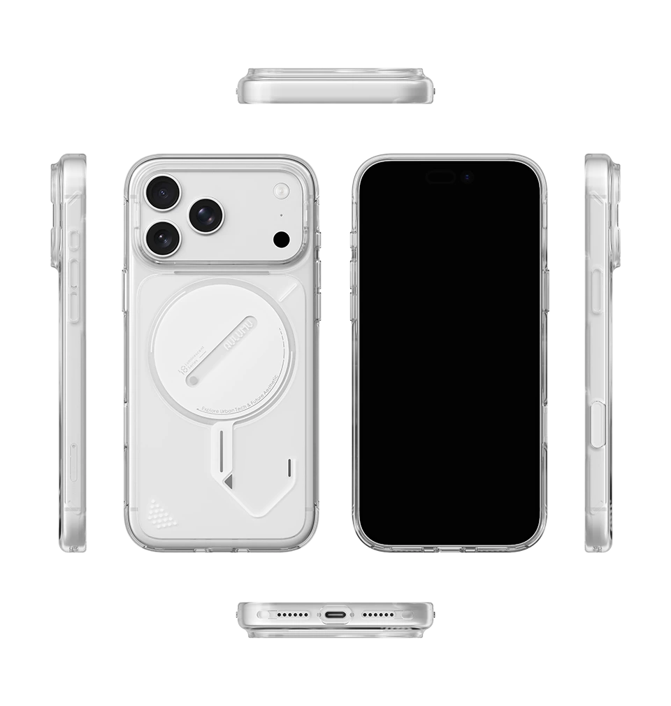 AULUMU iPhone 18 Pro/17 Pro Ghost Lumen Transparent Case