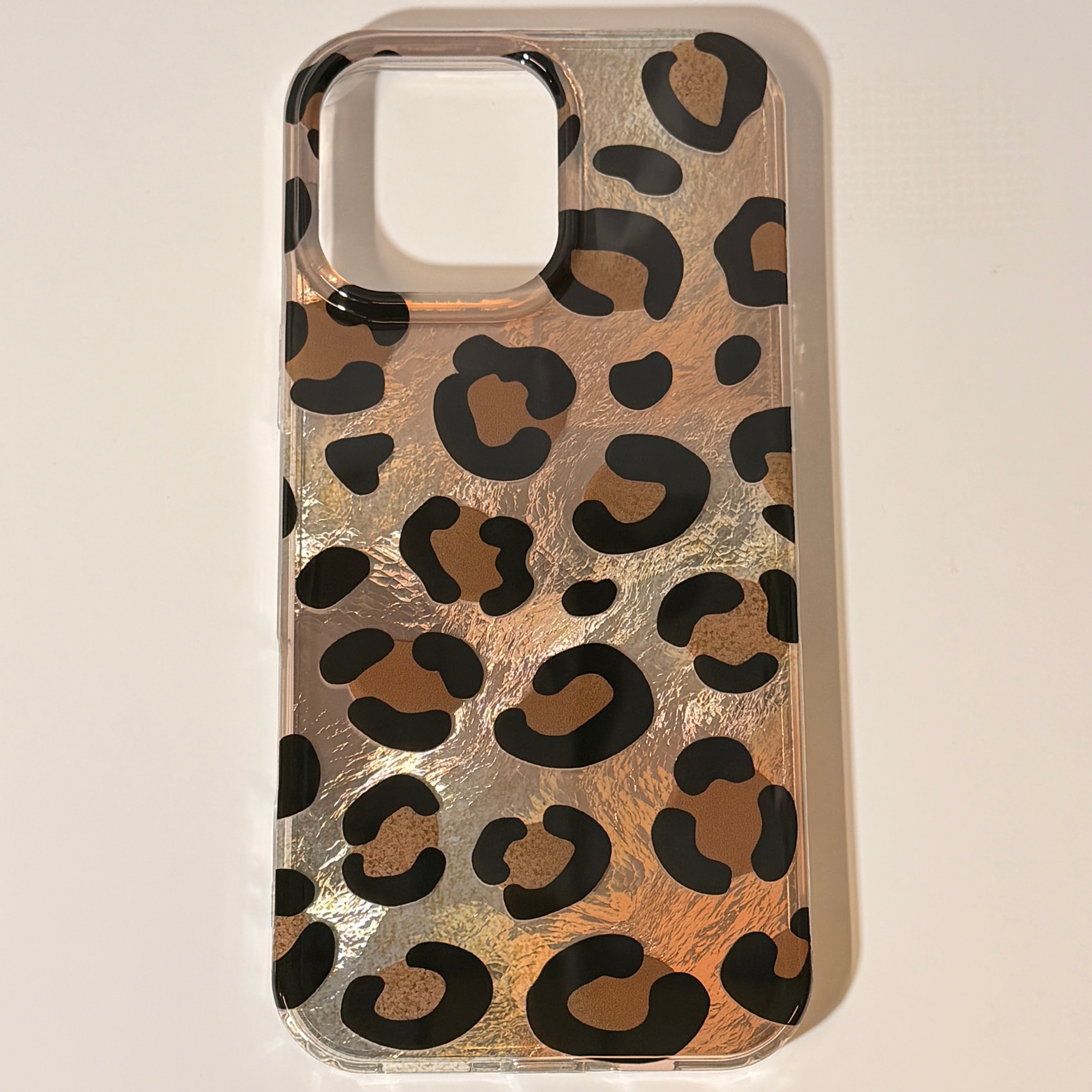iPhone Golden Leopard Pattern Case