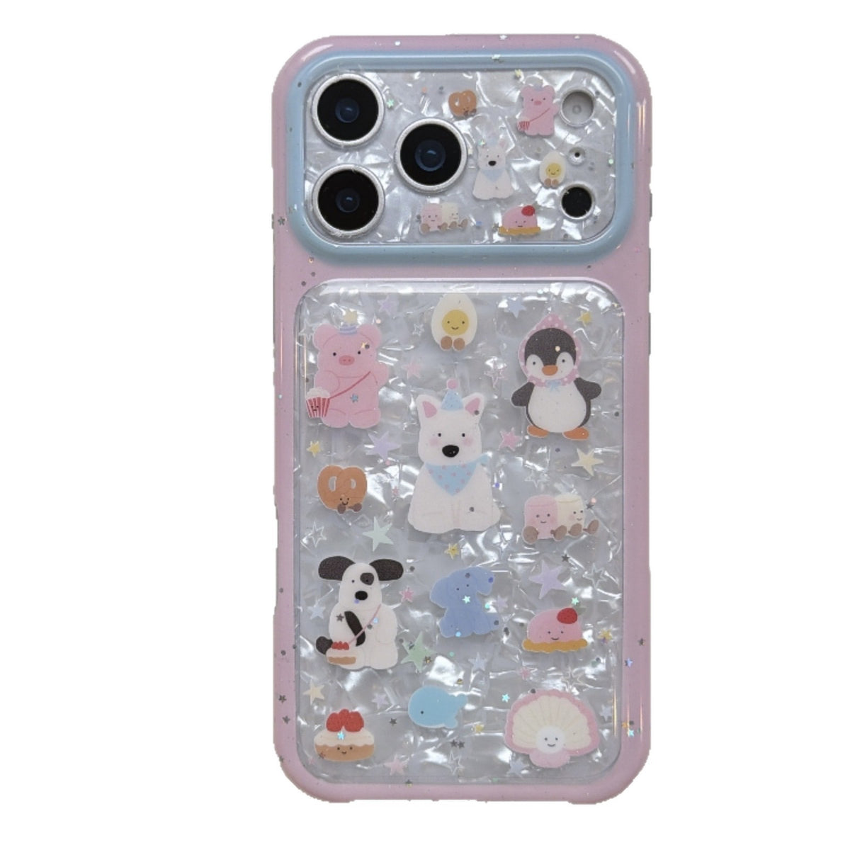 iPhone Pearl Shine Cute Animals Case