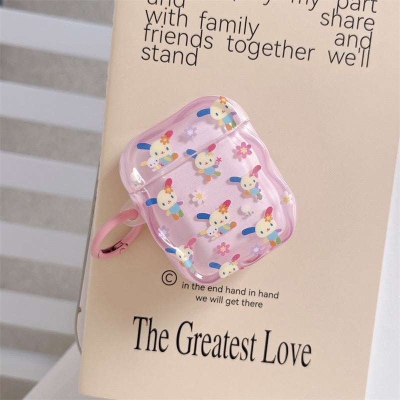 AirPods Usahana Pink Transparent Case