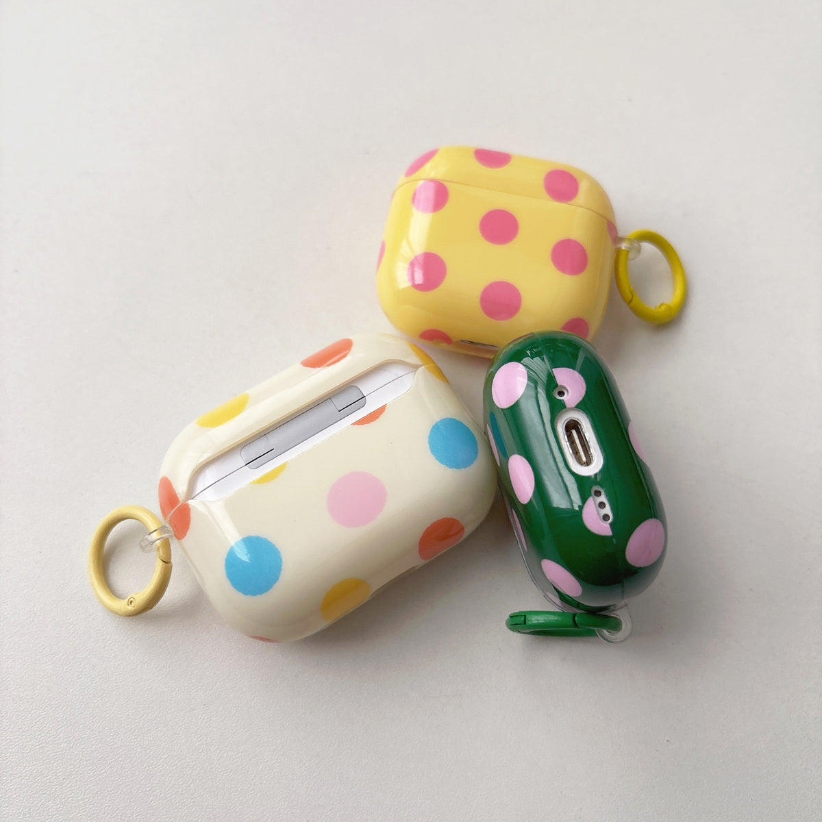 AirPods Colorful Polka Dot Case